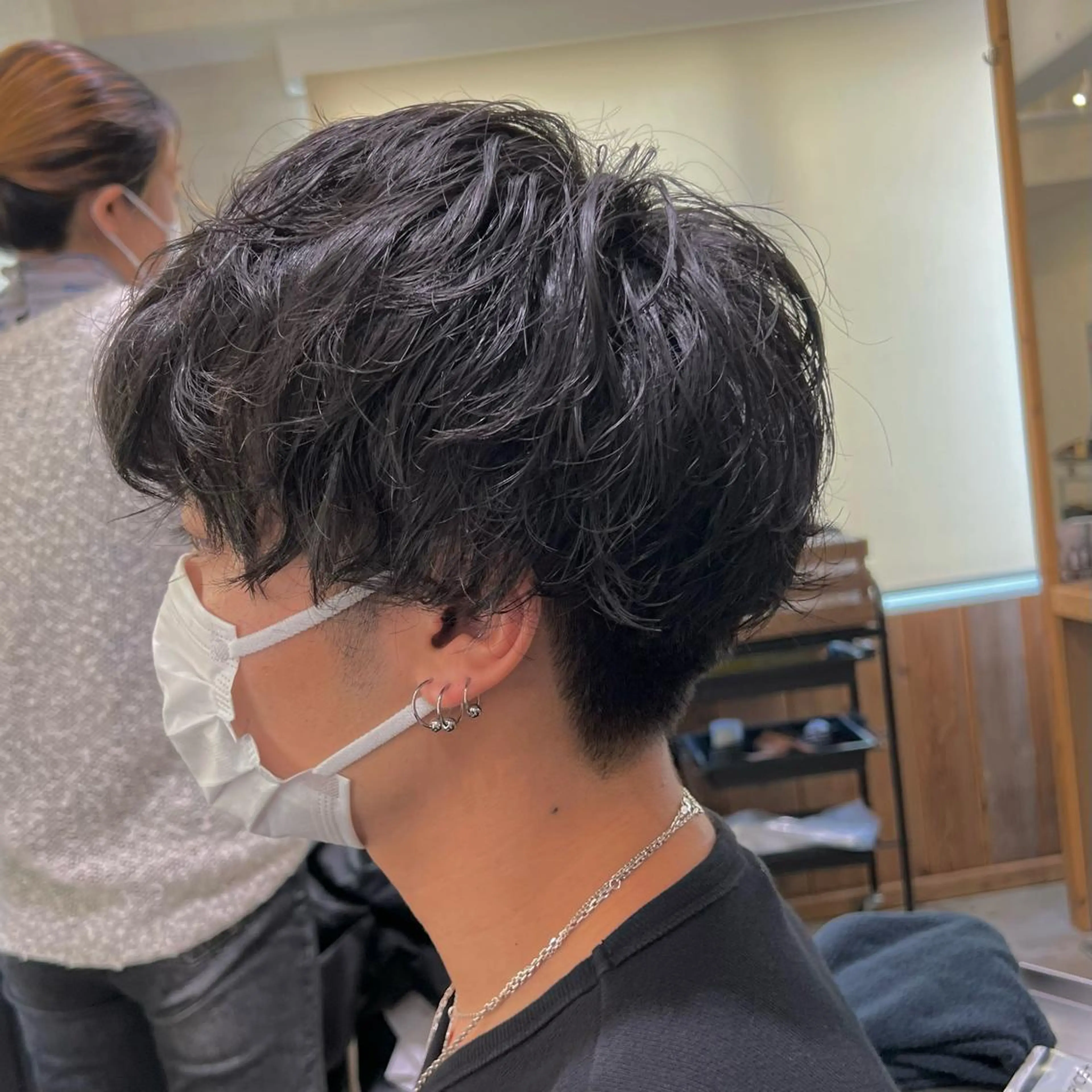 ショート パーマ メンズ カット パーマ ノグチ ナツコのヘアスタイル