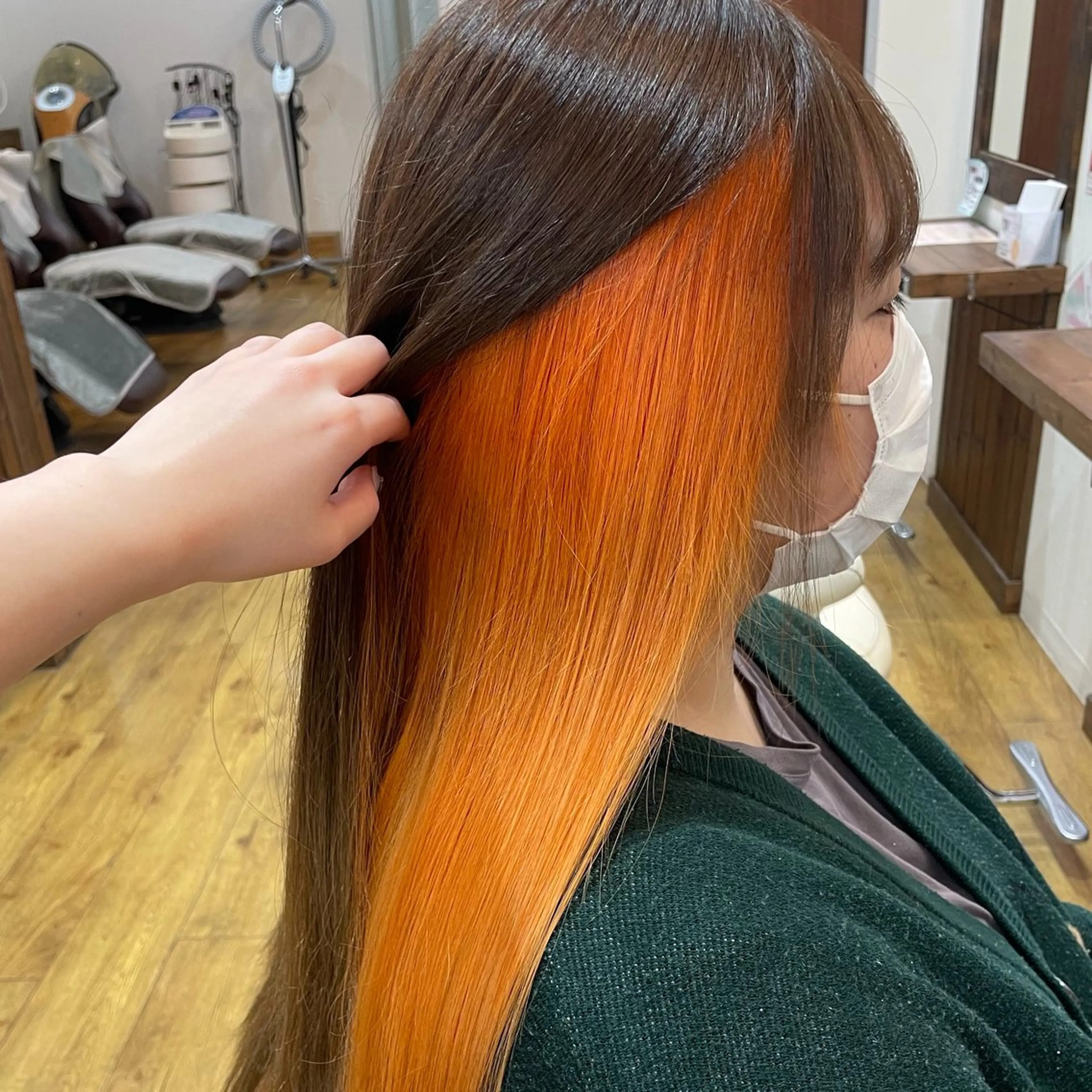 ロング カラー ヘアカラー 💖メンズカット モデル募集 晴香💖のヘアスタイル