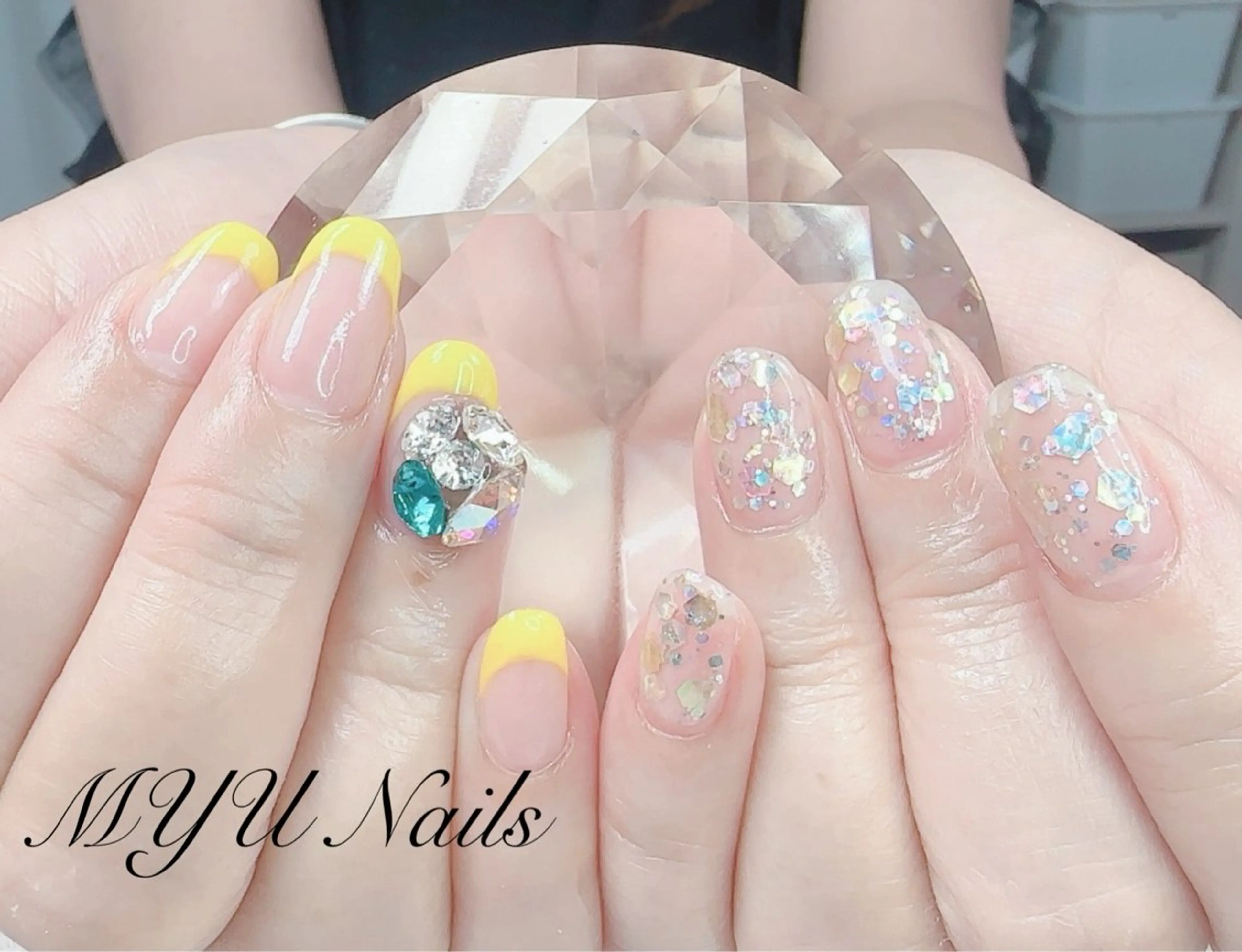 ネイル フレンチネイル ジェルネイル 持ち込み パラジェル MYU Nails所属・MYU Nailsのネイルデザイン