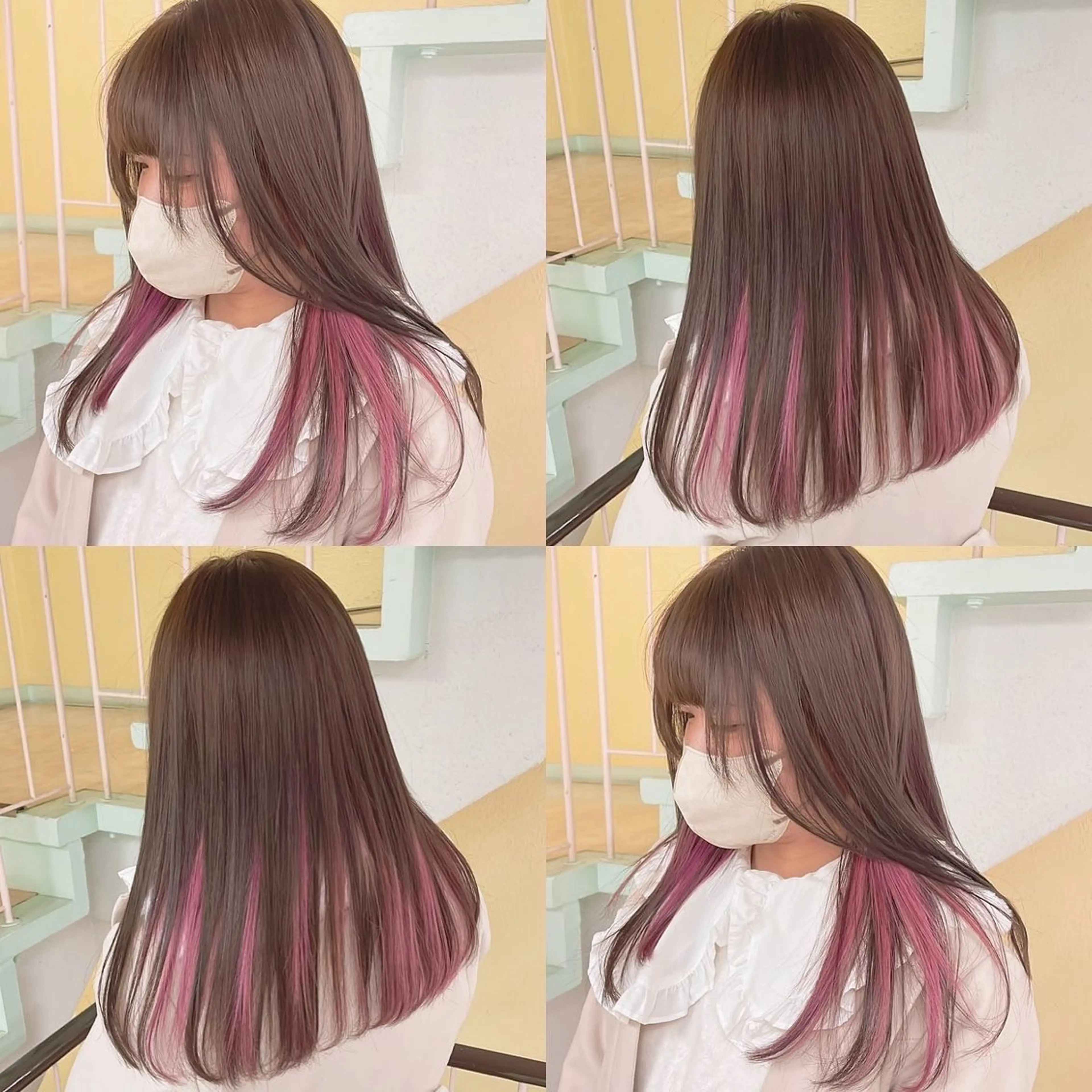 カラー ヘアカラー トリートメント 渋谷:インナーカラー ／🍒エリカ🍒のヘアスタイル