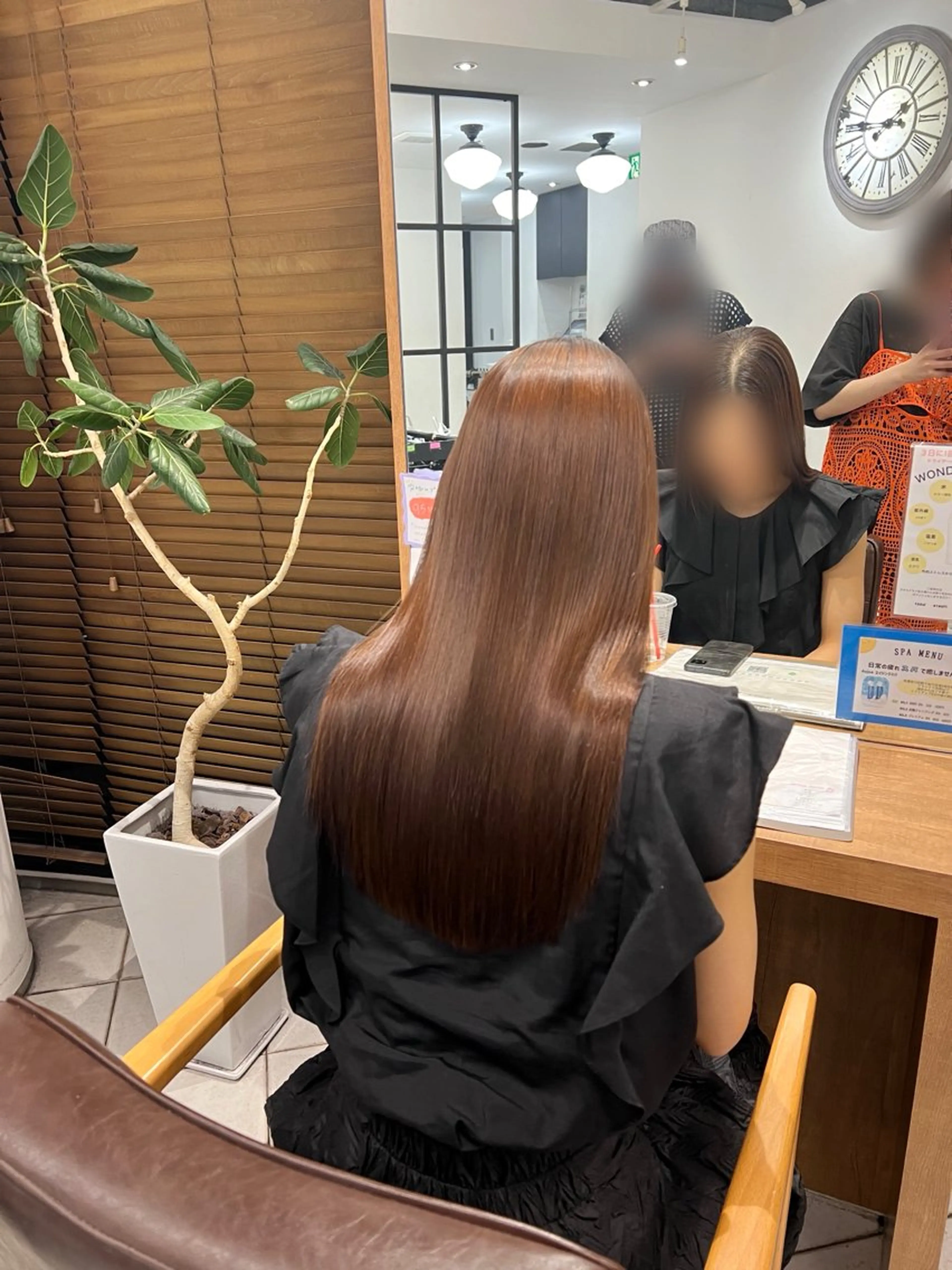 ロング ヘアカラー 縮毛矯正 たんげ なるみ ┆Jr.スタイリストのヘアスタイル