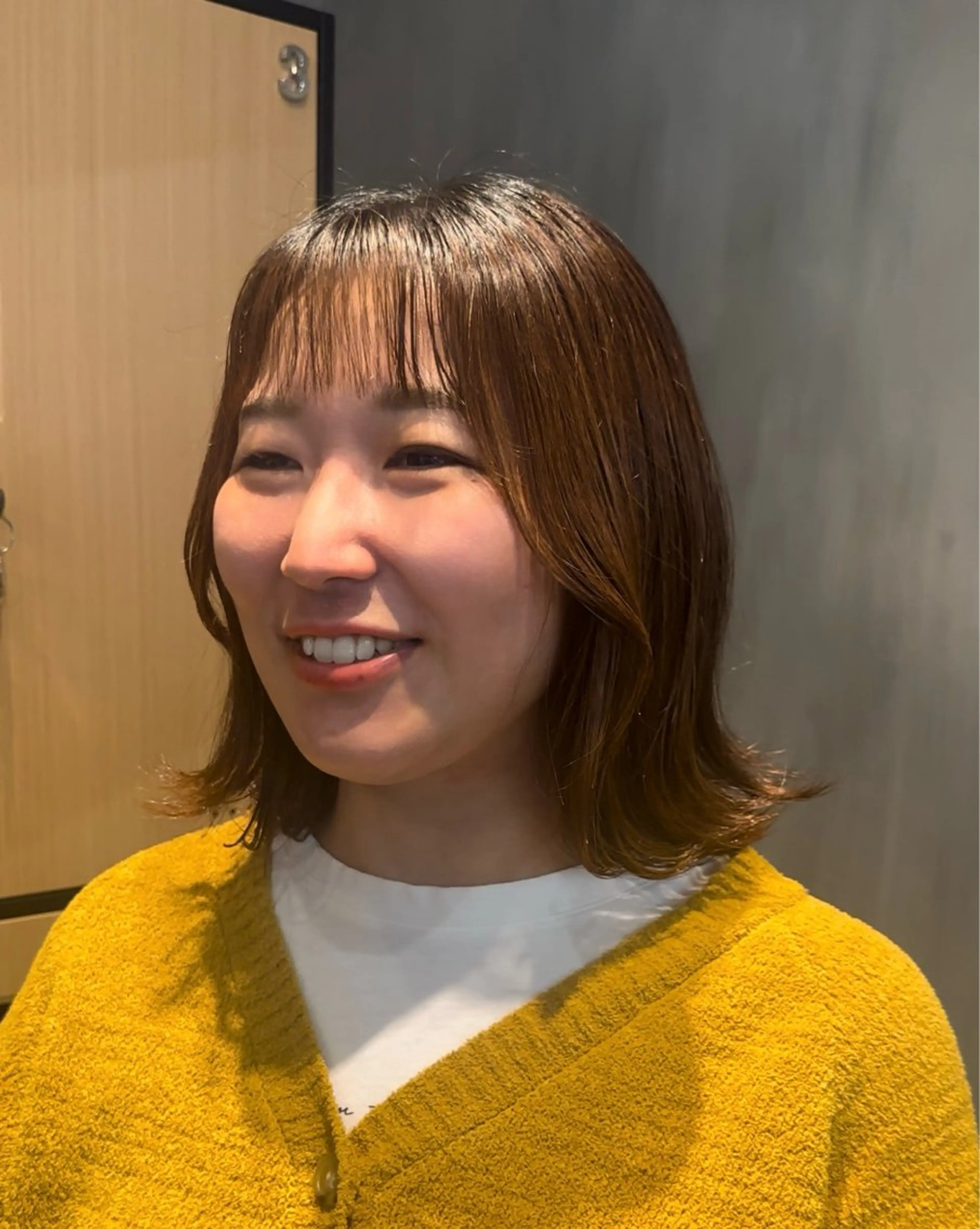ミディアム くびれヘア レイヤーカット カット トリートメント 髪質改善/レイヤー/ 艶髪🎀ayaneのヘアスタイル
