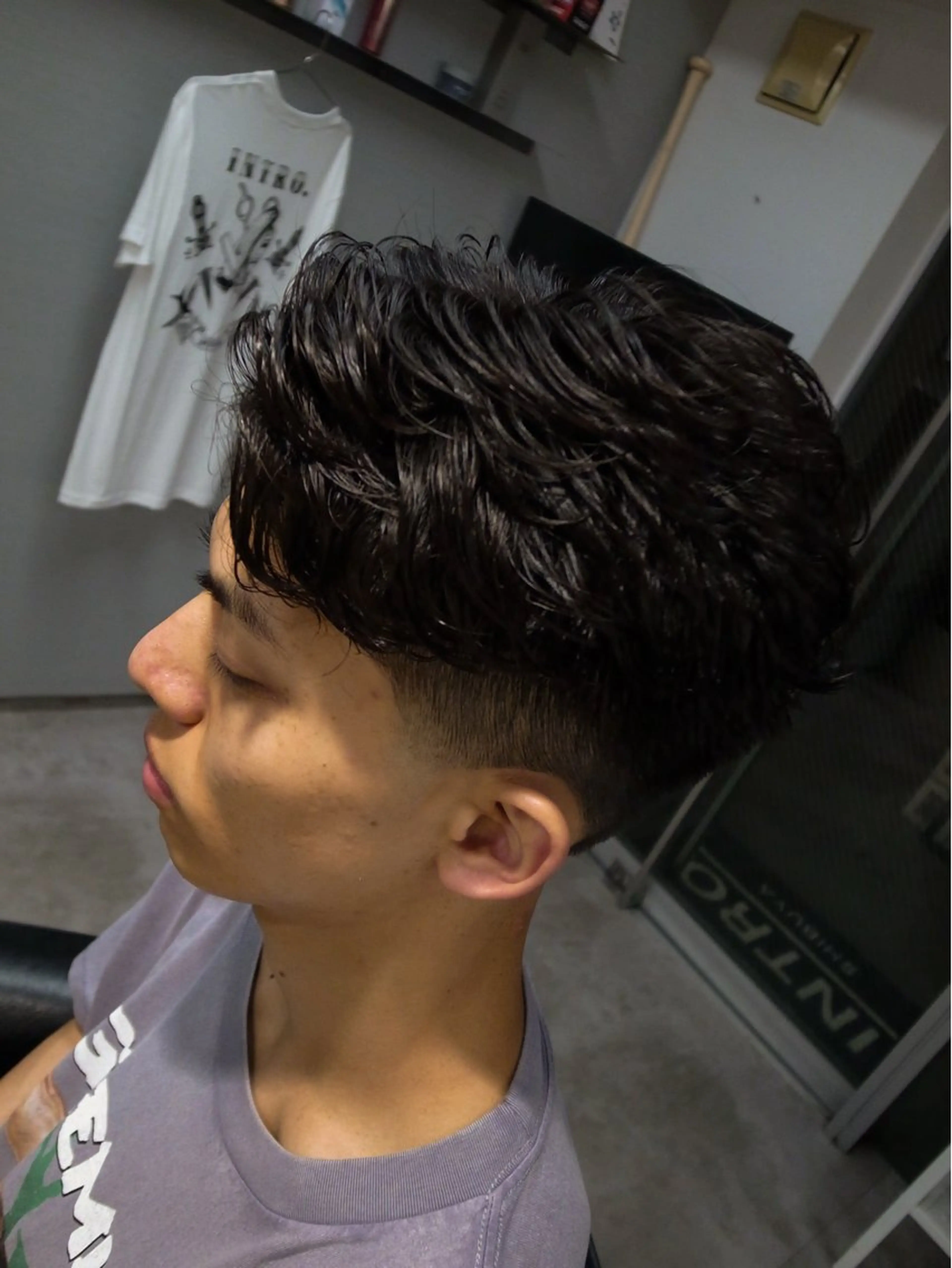 ショート パーマ メンズ INTRO SHIBUYA by Fi-Ne所属・💈メンズフェード 特化DAIYA💈のヘアスタイル