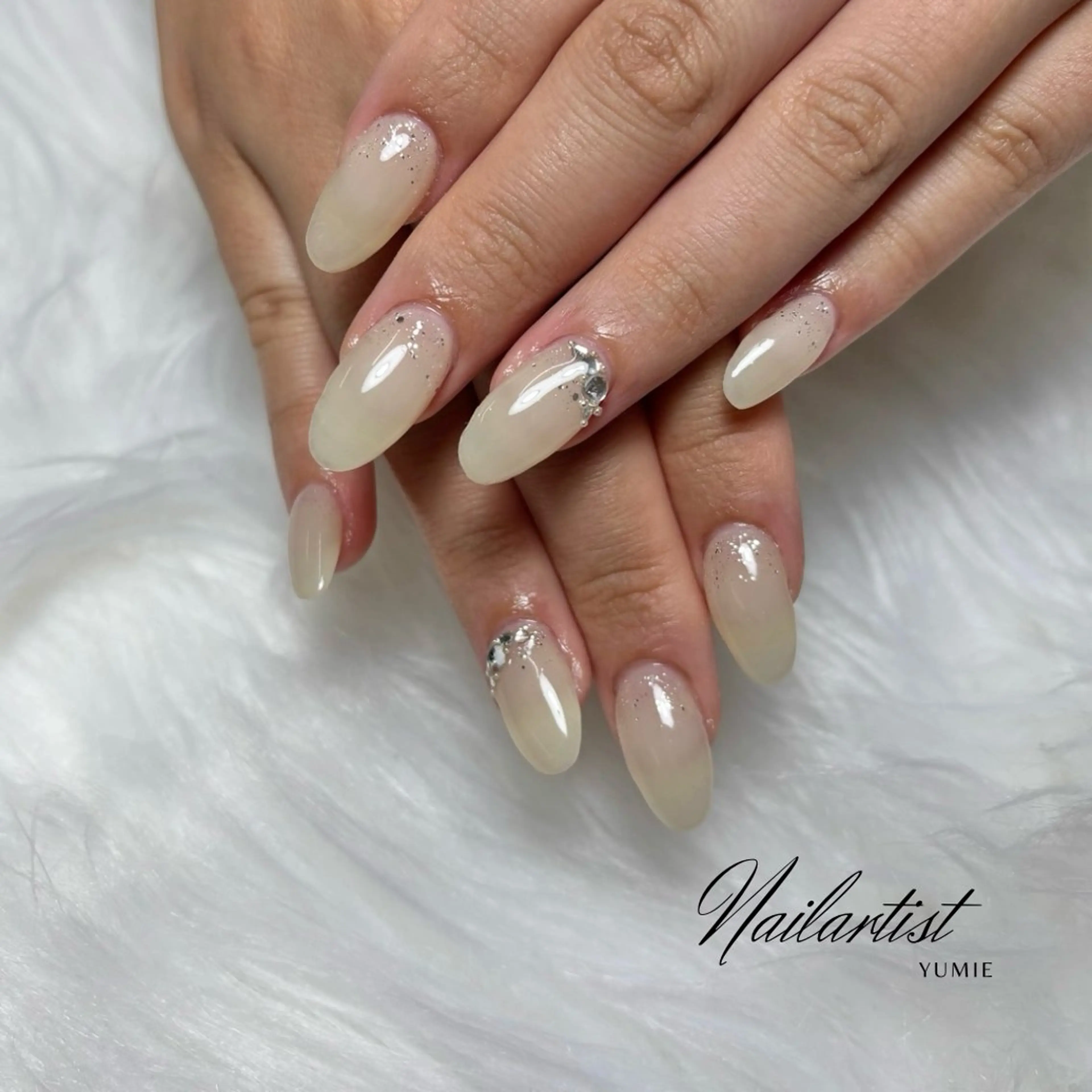 ネイル シンプルネイル フットネイル Setsalon Churaku Nailist Yumie所属・【沖縄市安慶田】 🤍Yumieのネイルデザイン