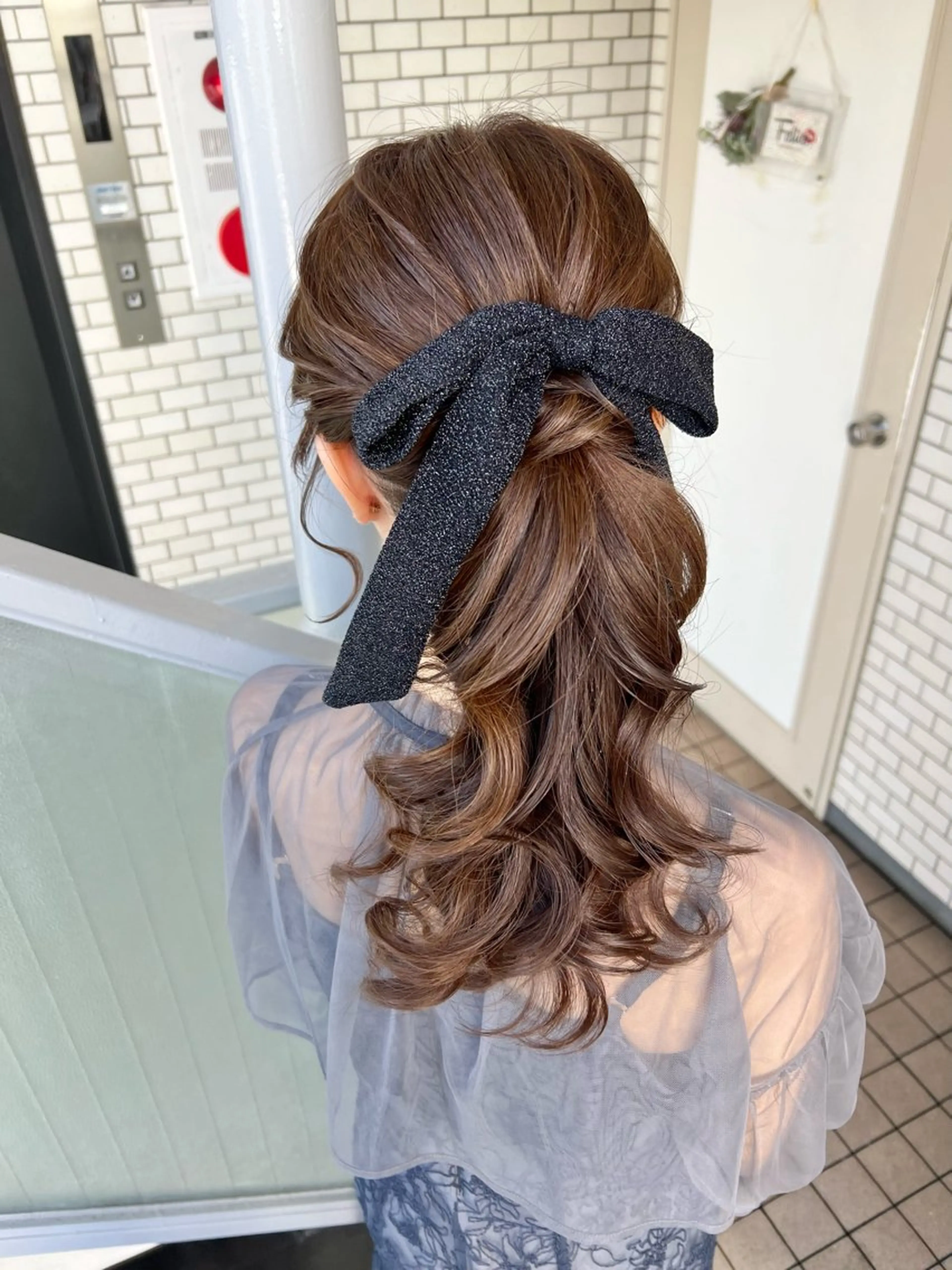 ヘアアレンジ ポニーテール ヘアセット 大人可愛いヘアメイク 💋🧚‍♀️しずかのヘアスタイル