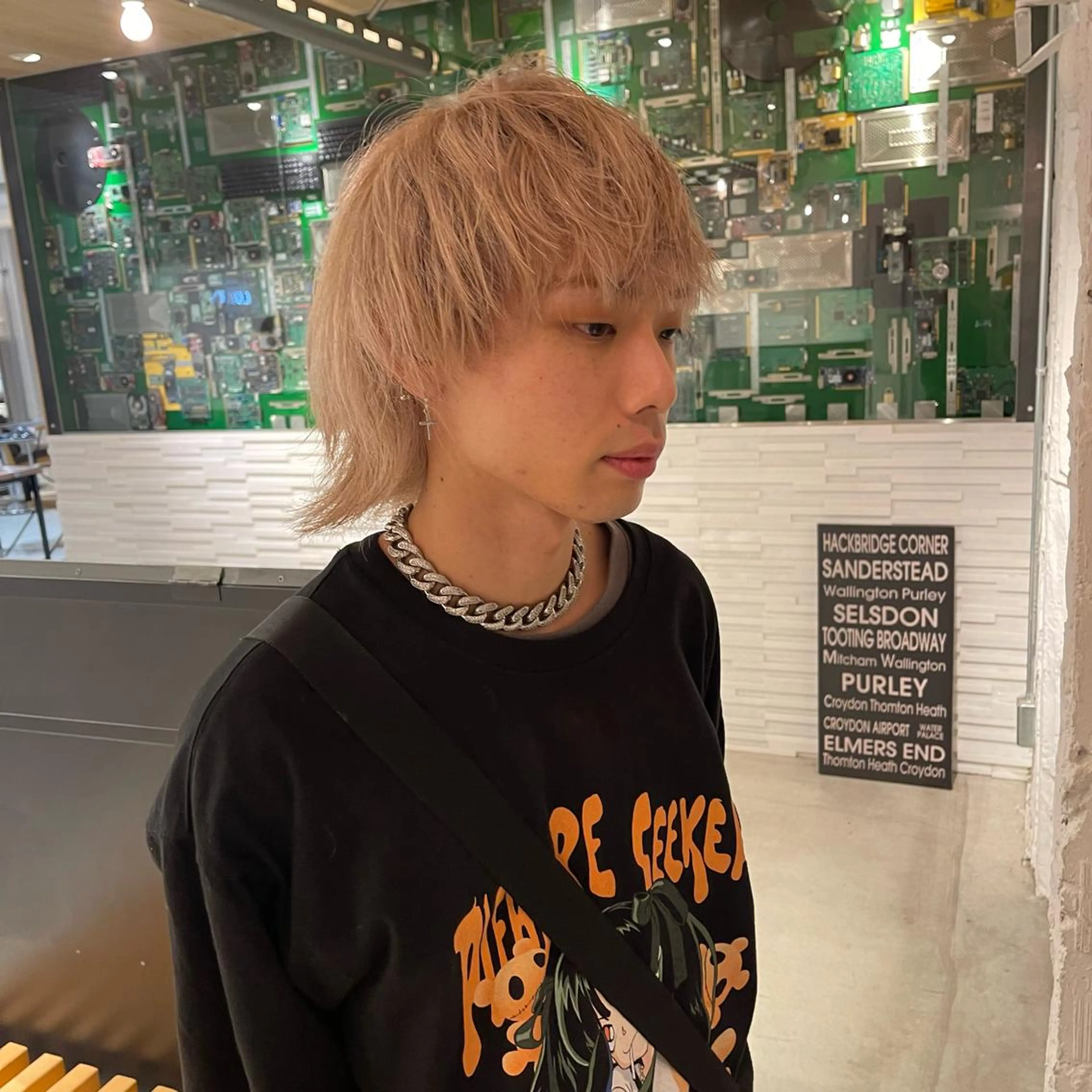 カラー メンズ ヘアカラー トリートメント lunty miichiのヘアスタイル