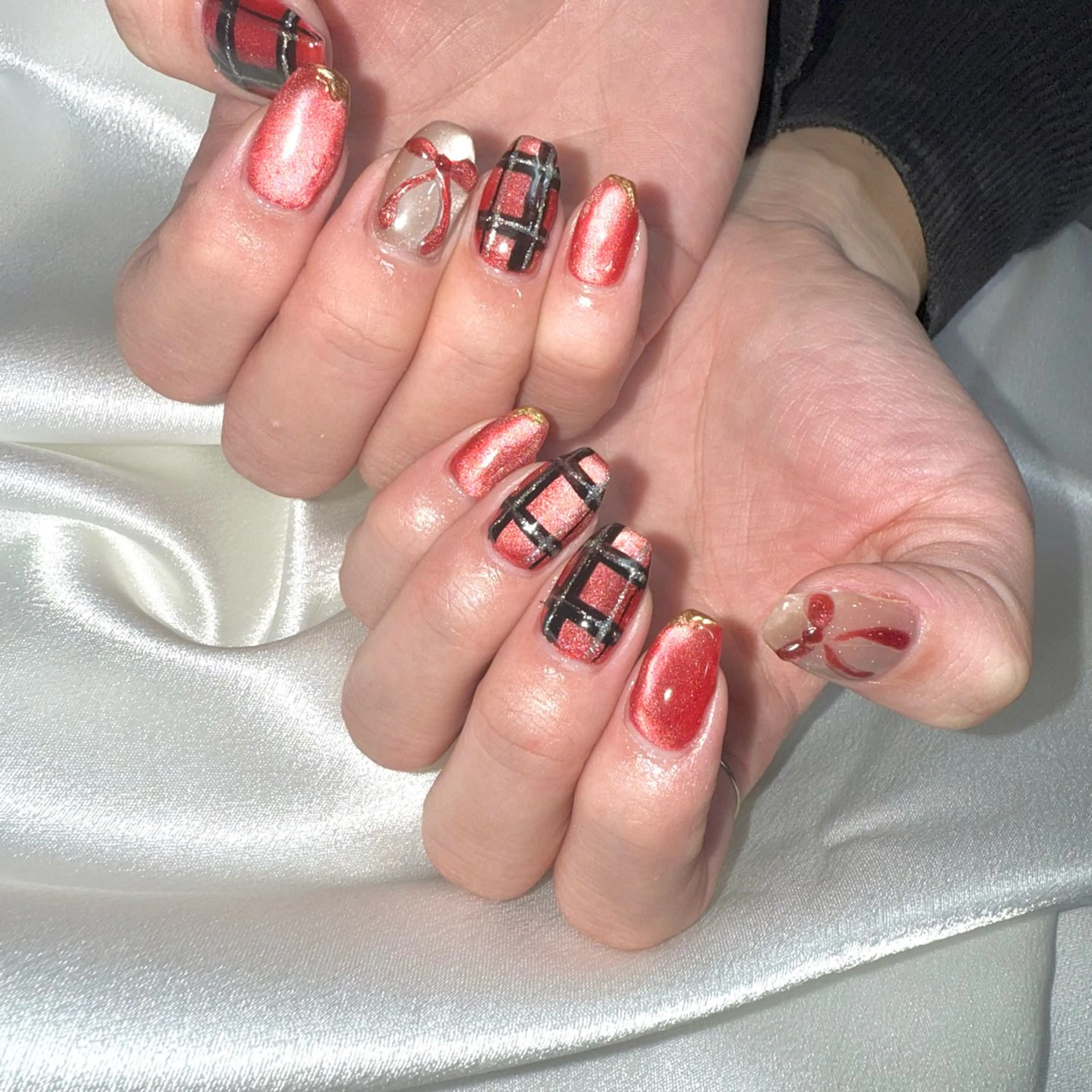 ネイル 冬ネイル クリスマス ハンドネイル ★Rinail... .のネイルデザイン