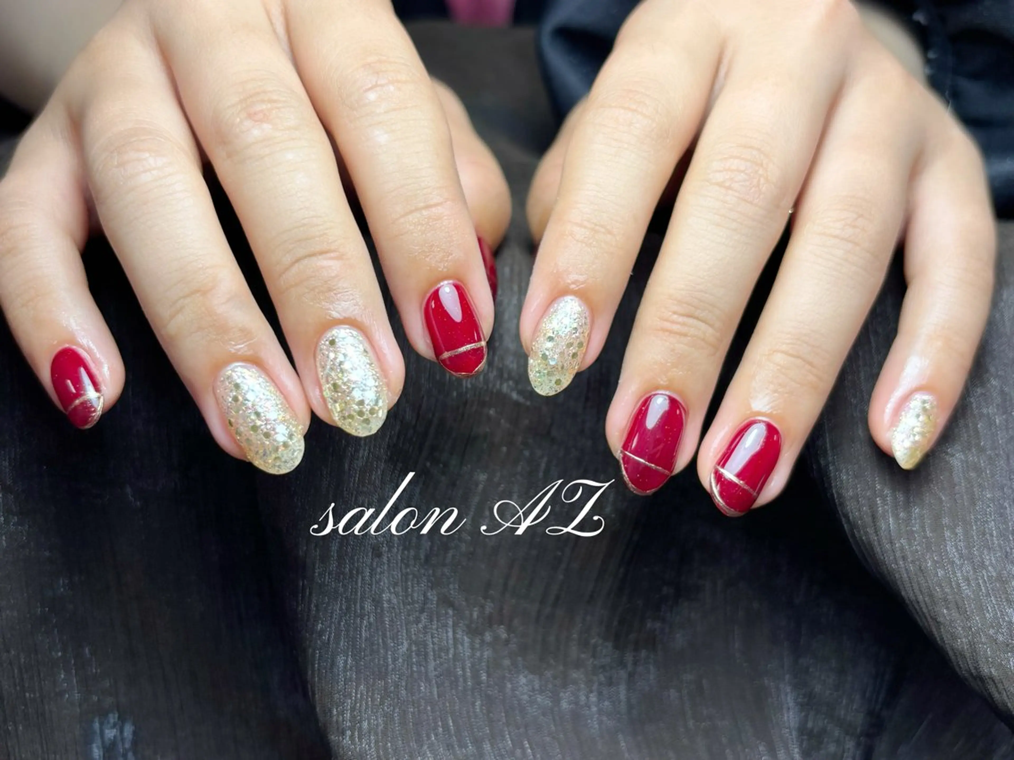ネイル 長さ出し フットネイル フレンチネイル マグネットネイル ニュアンスネイル ハンドネイル salonAZ トップネイリストのネイルデザイン
