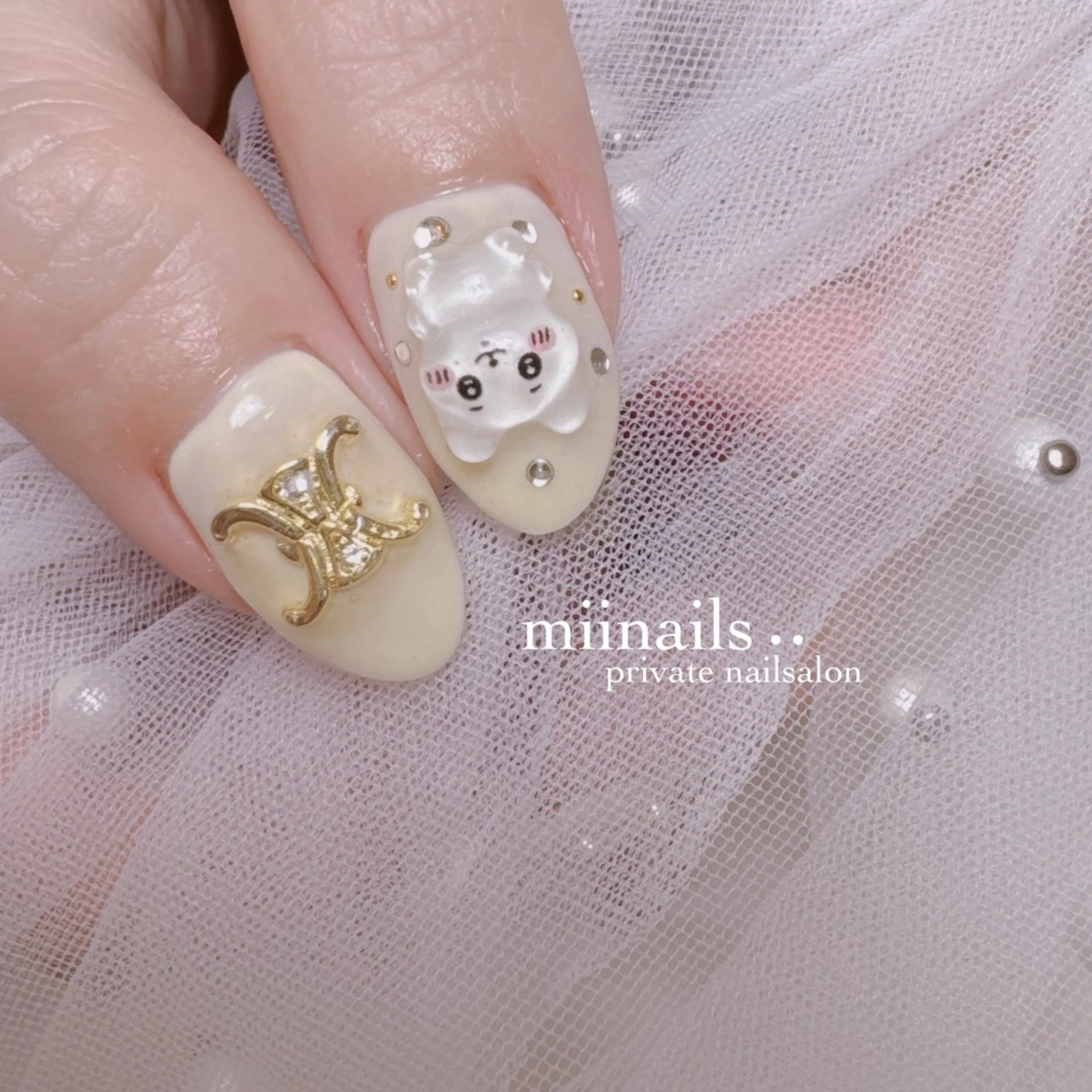 ネイル 韓国ネイル ワンホンネイル ハンドネイル nailsalon miinailsのネイルデザイン