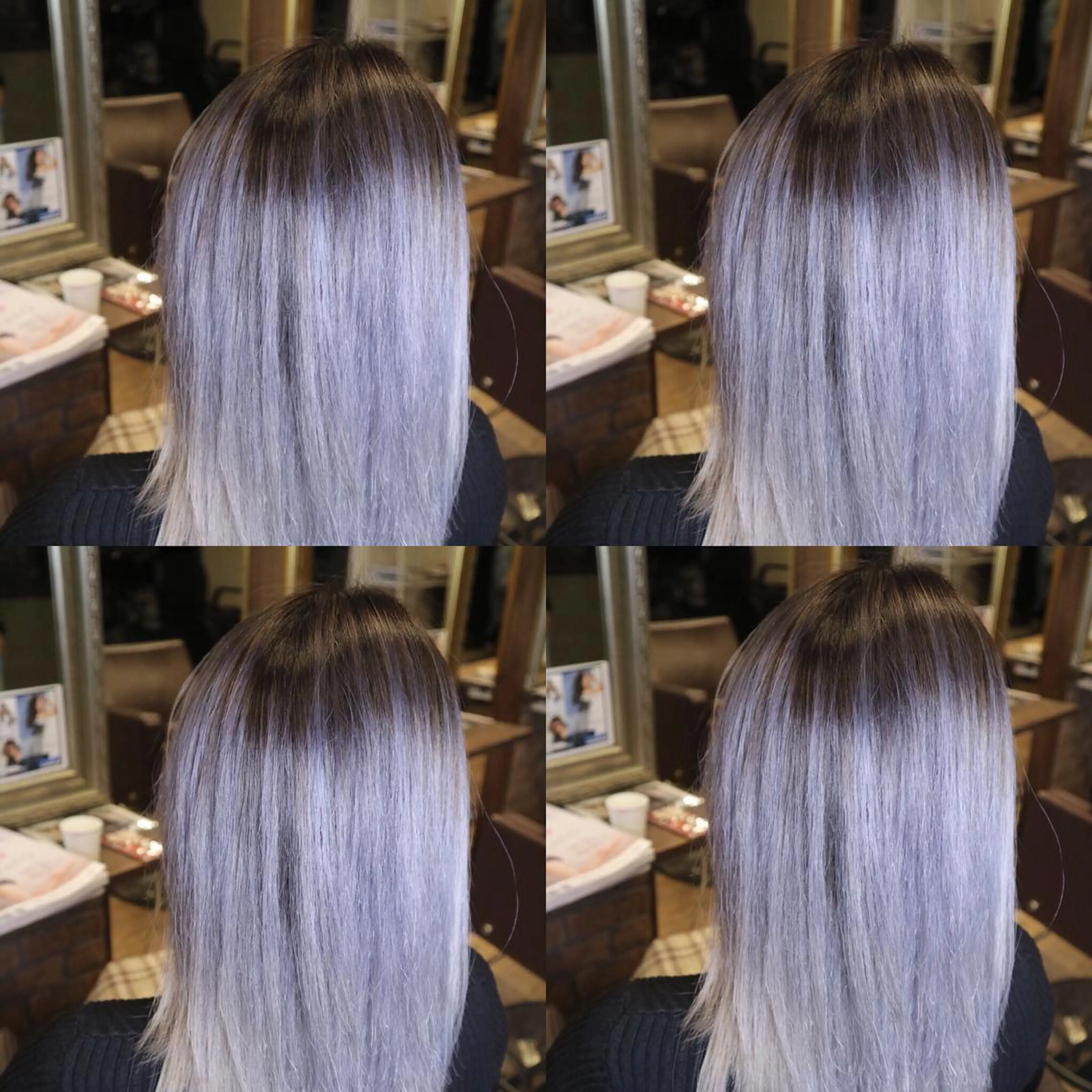 ミディアム カラー ブリーチ ヘアカラー JIL BLAN 京都のヘアスタイル