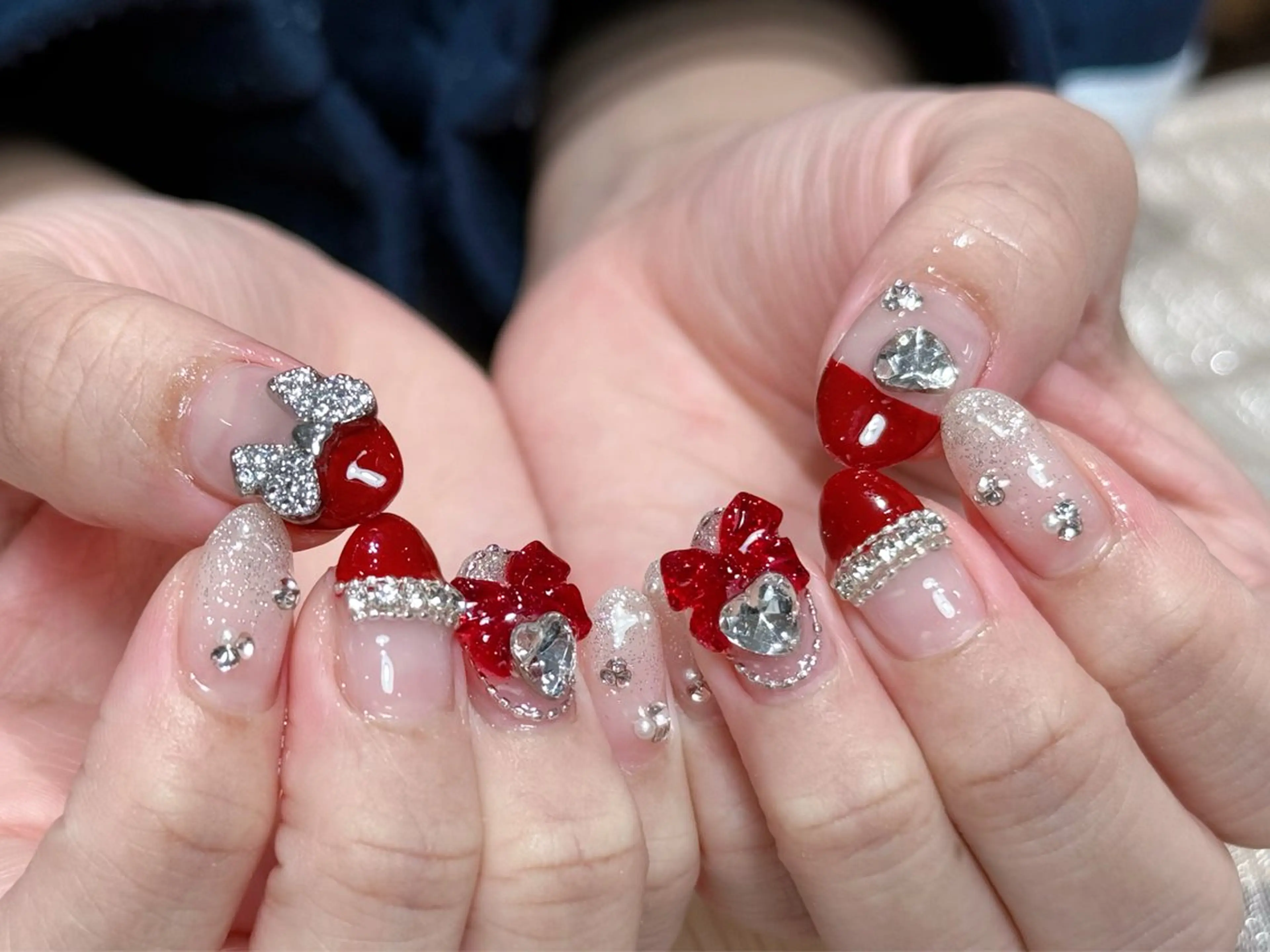 ネイル 長さ出し フレンチネイル グラデーション マグネットネイル マグネットフレンチ ハンドネイル ハンドケア ⭐️Dreamy Nail⭐️のネイルデザイン