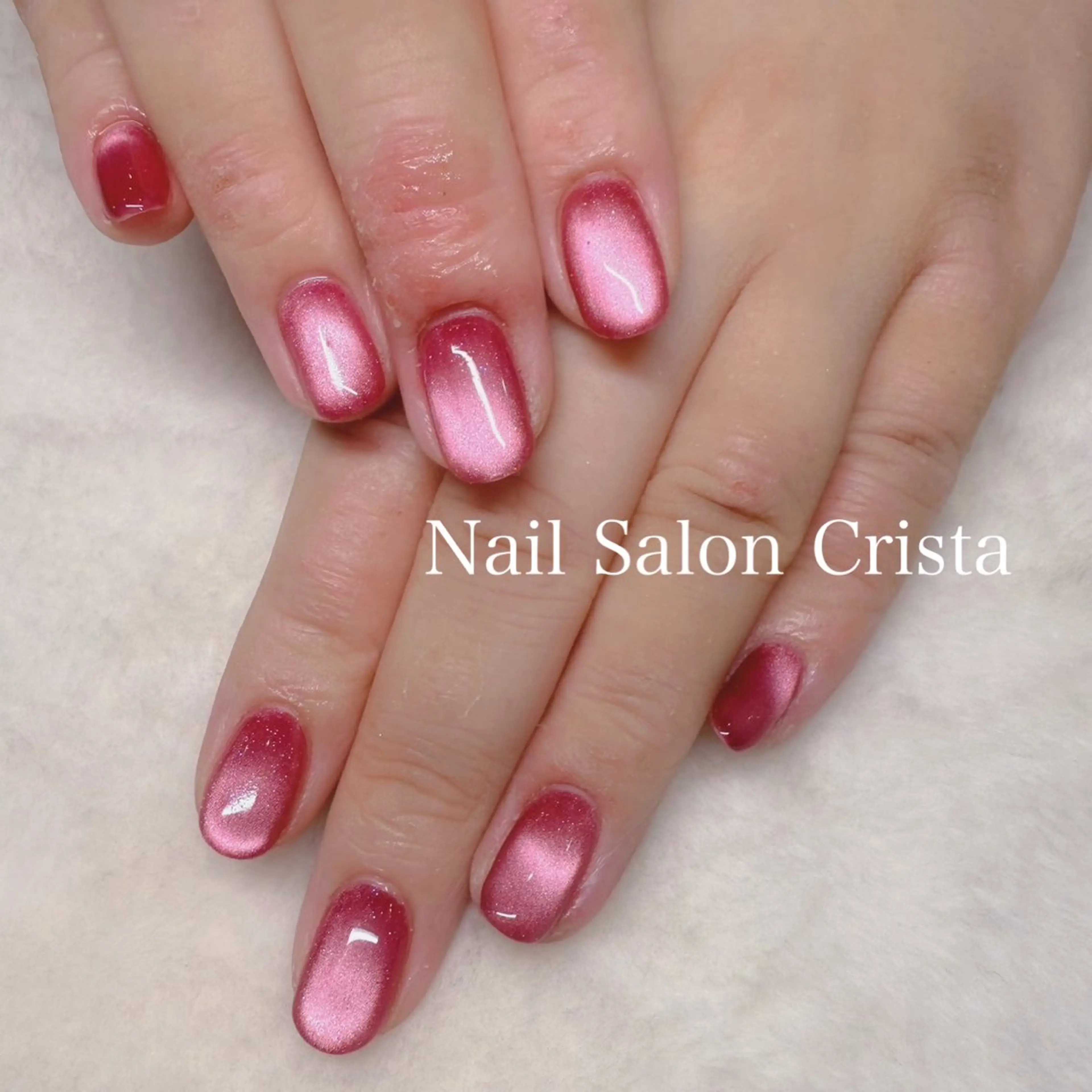 ネイル フットネイル ジェルネイル マグネットネイル オフィスネイル ワンカラーネイル ハンドネイル NAILSALON CRISTA所属・🤍CRISTA yui🤍のネイルデザイン