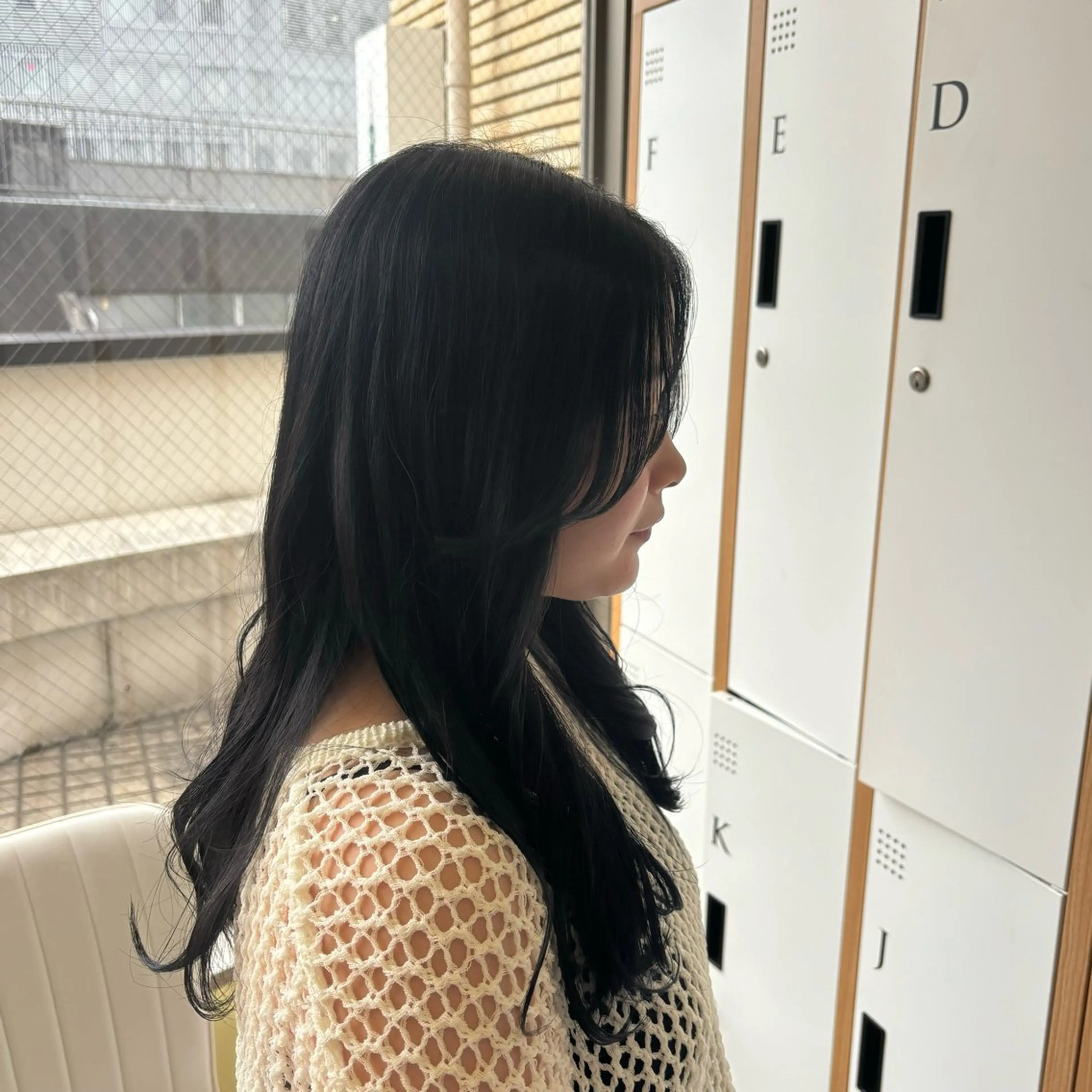 セミロング 村上 乃綾のヘアスタイル
