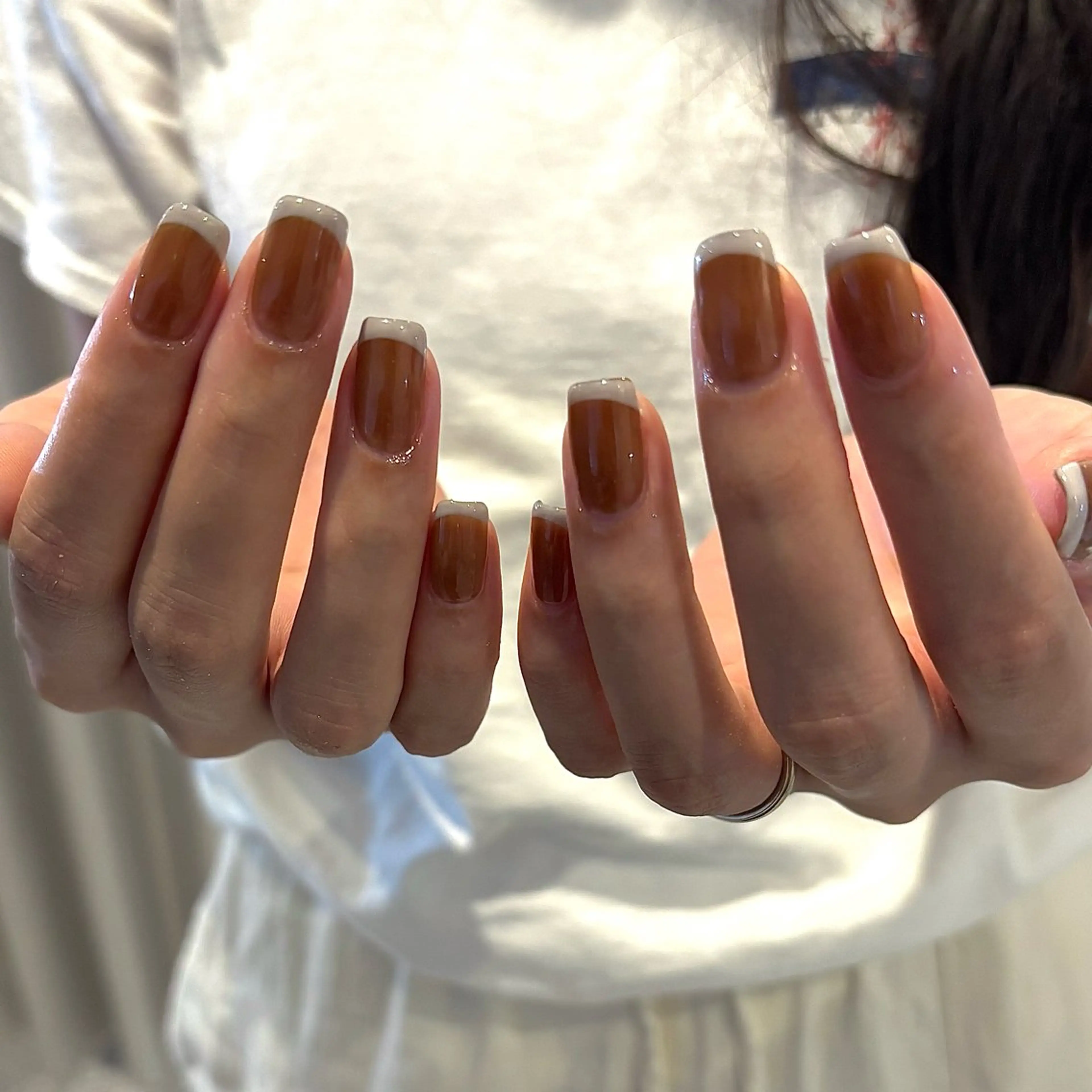 ネイル ハンドネイル 個性派ニュアンス ネイル Nao.のネイルデザイン