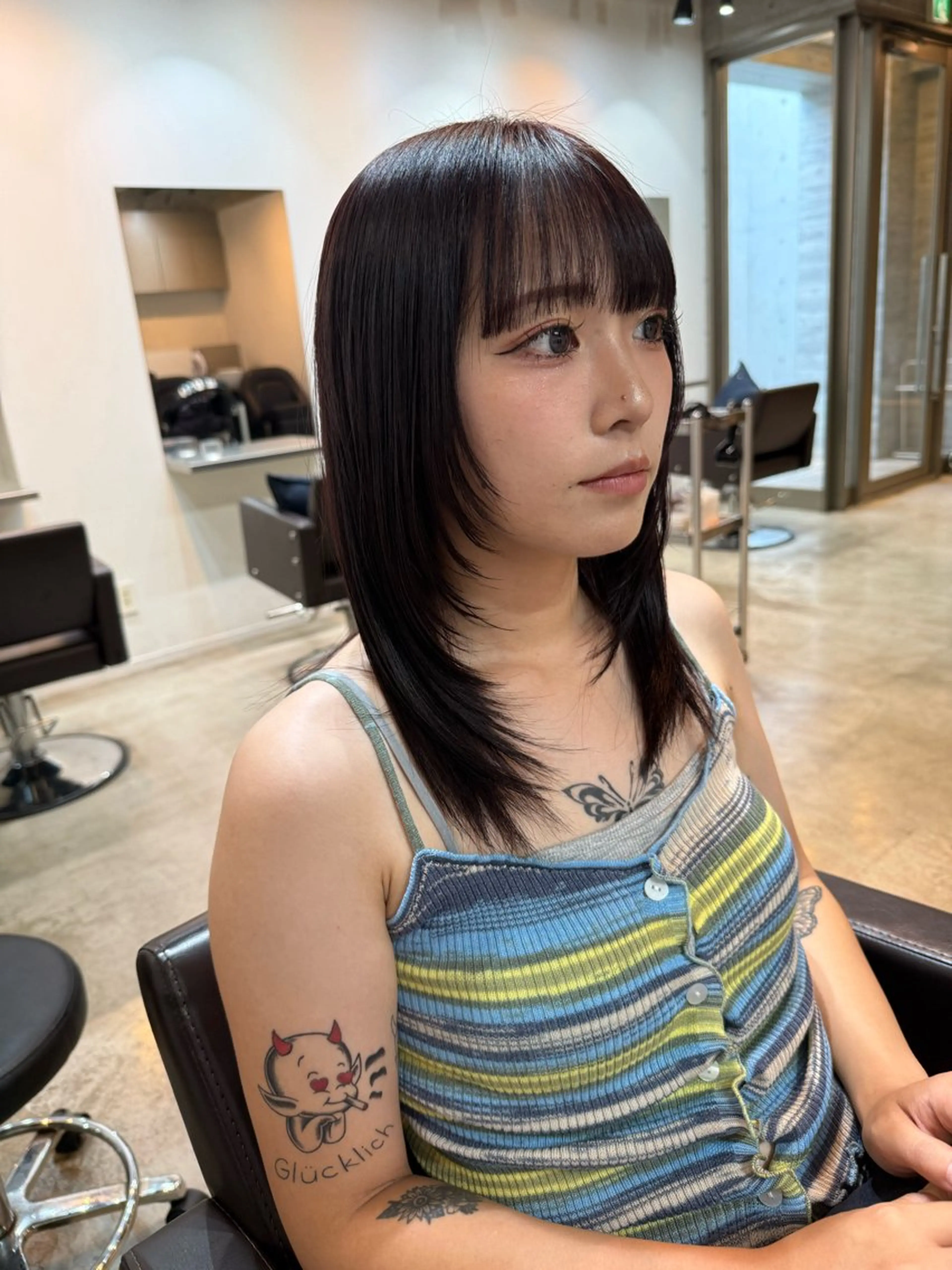 ミディアム 似合わせレイヤー /神野楓のヘアスタイル