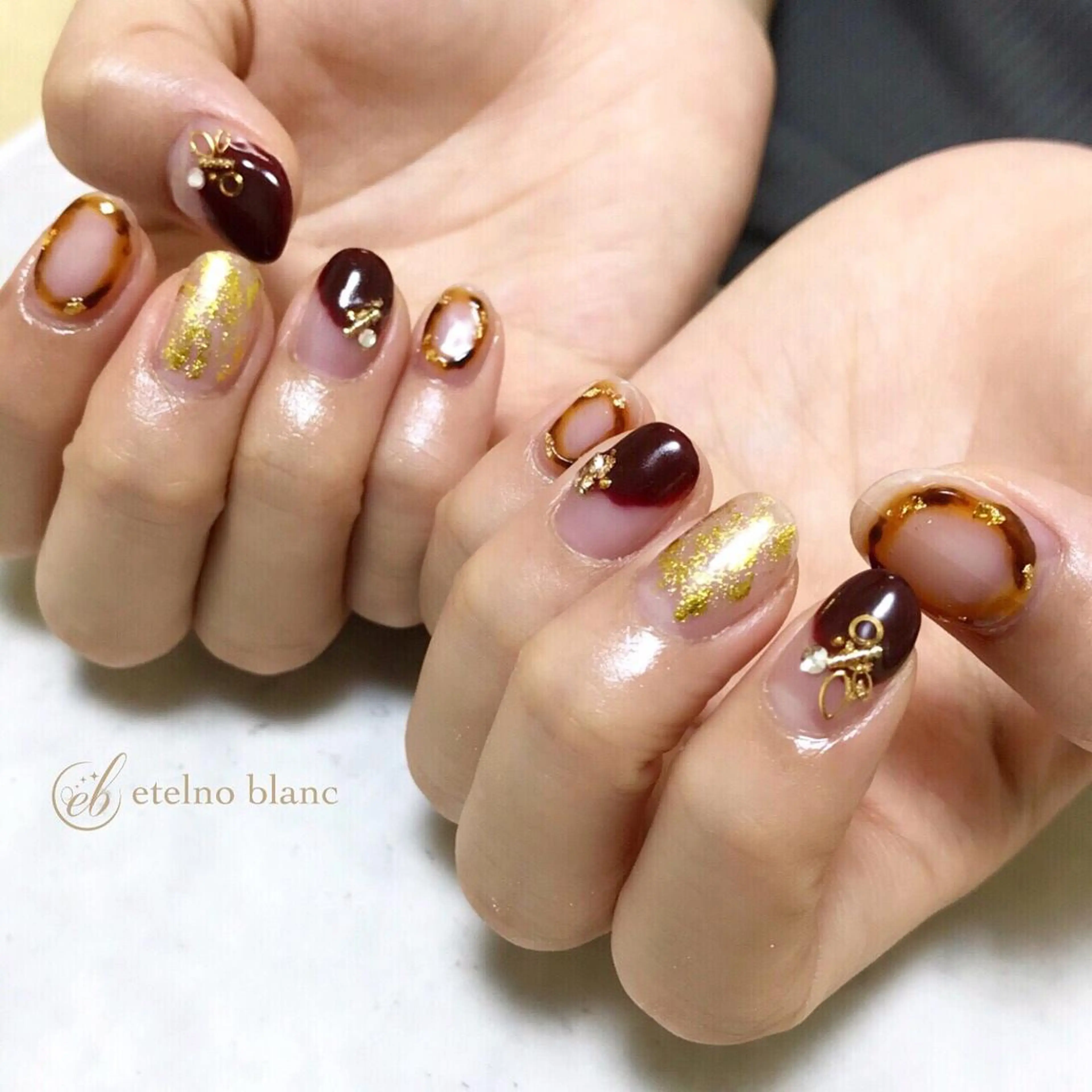 ネイル etelno blanc中目黒のネイルデザイン