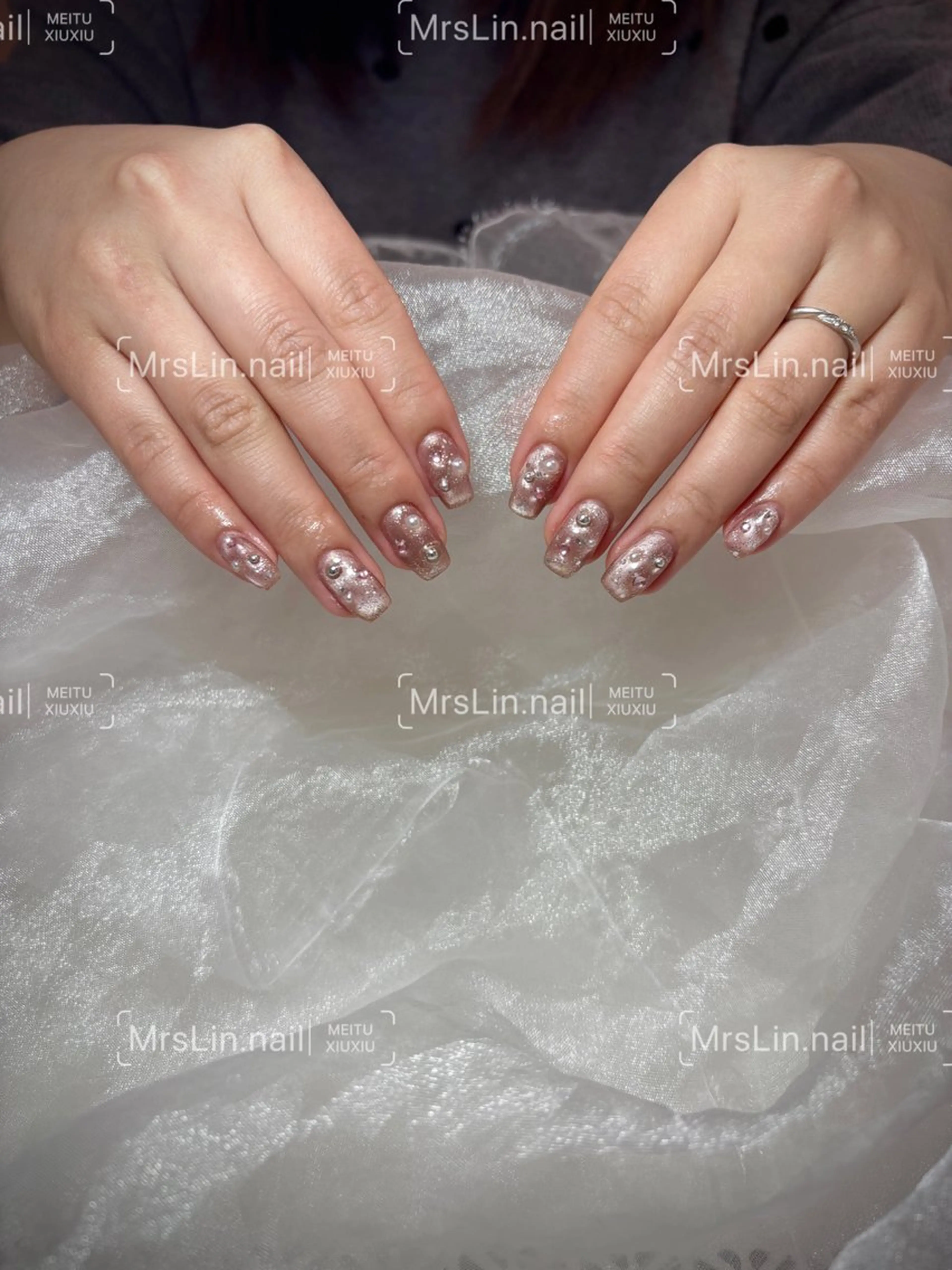 ネイル ラメ(グリッター) ハンドネイル Mrs Lin.nailのネイルデザイン