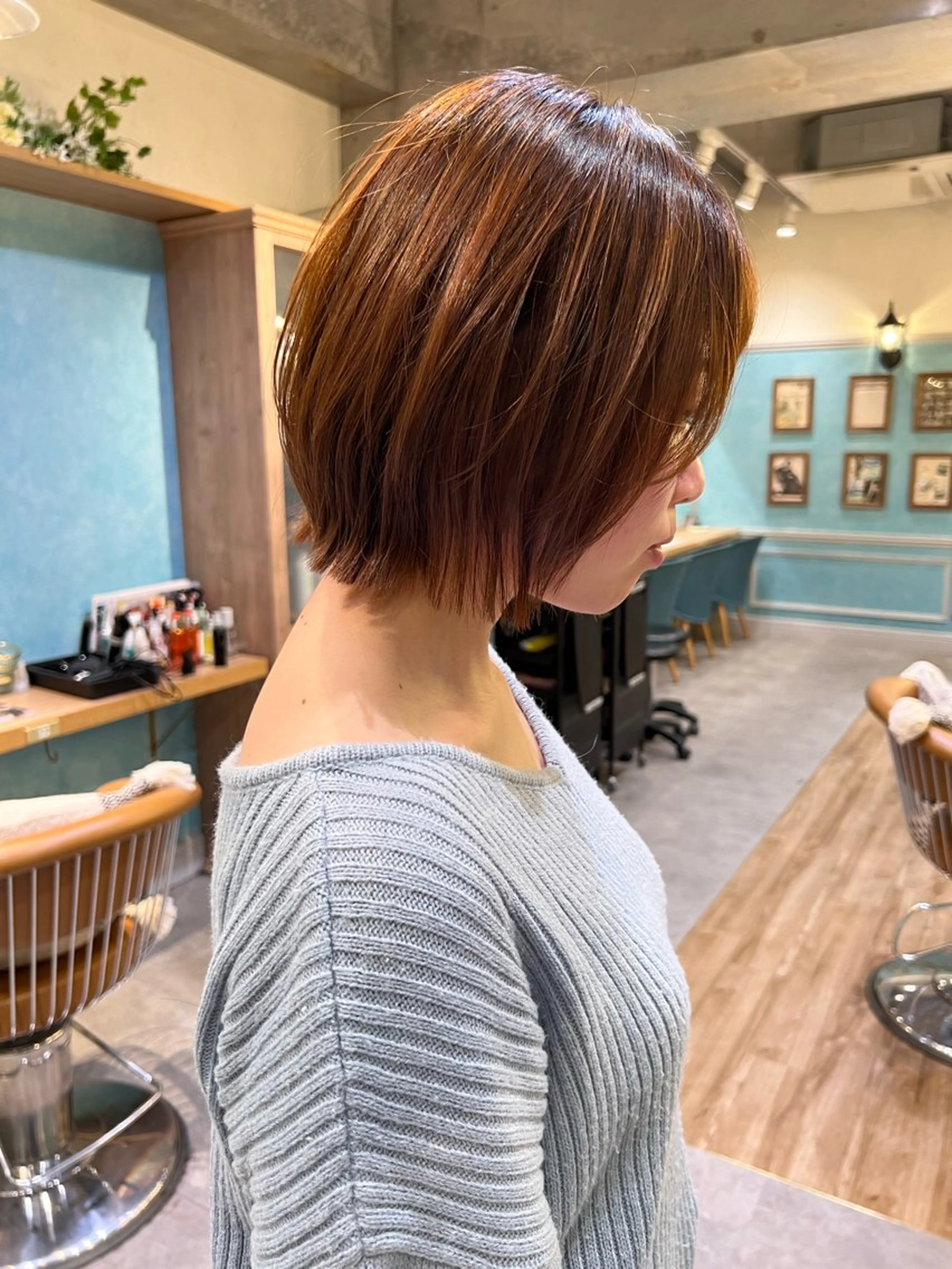 ショート 大瀧菜月 ボブ/艶髪縮毛矯正のヘアスタイル