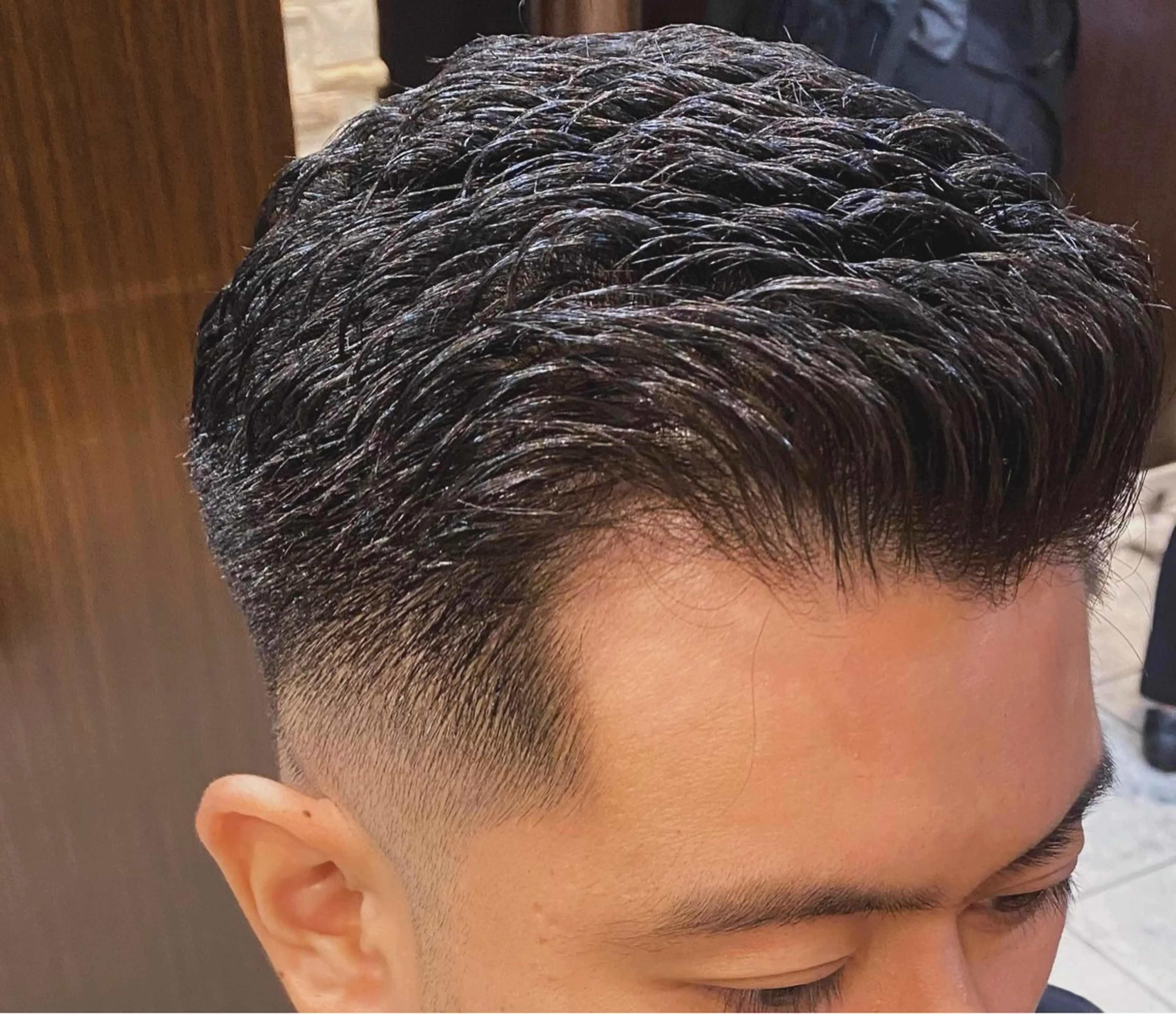 ミディアム ミディアムパーマ 北川 竜也のヘアスタイル