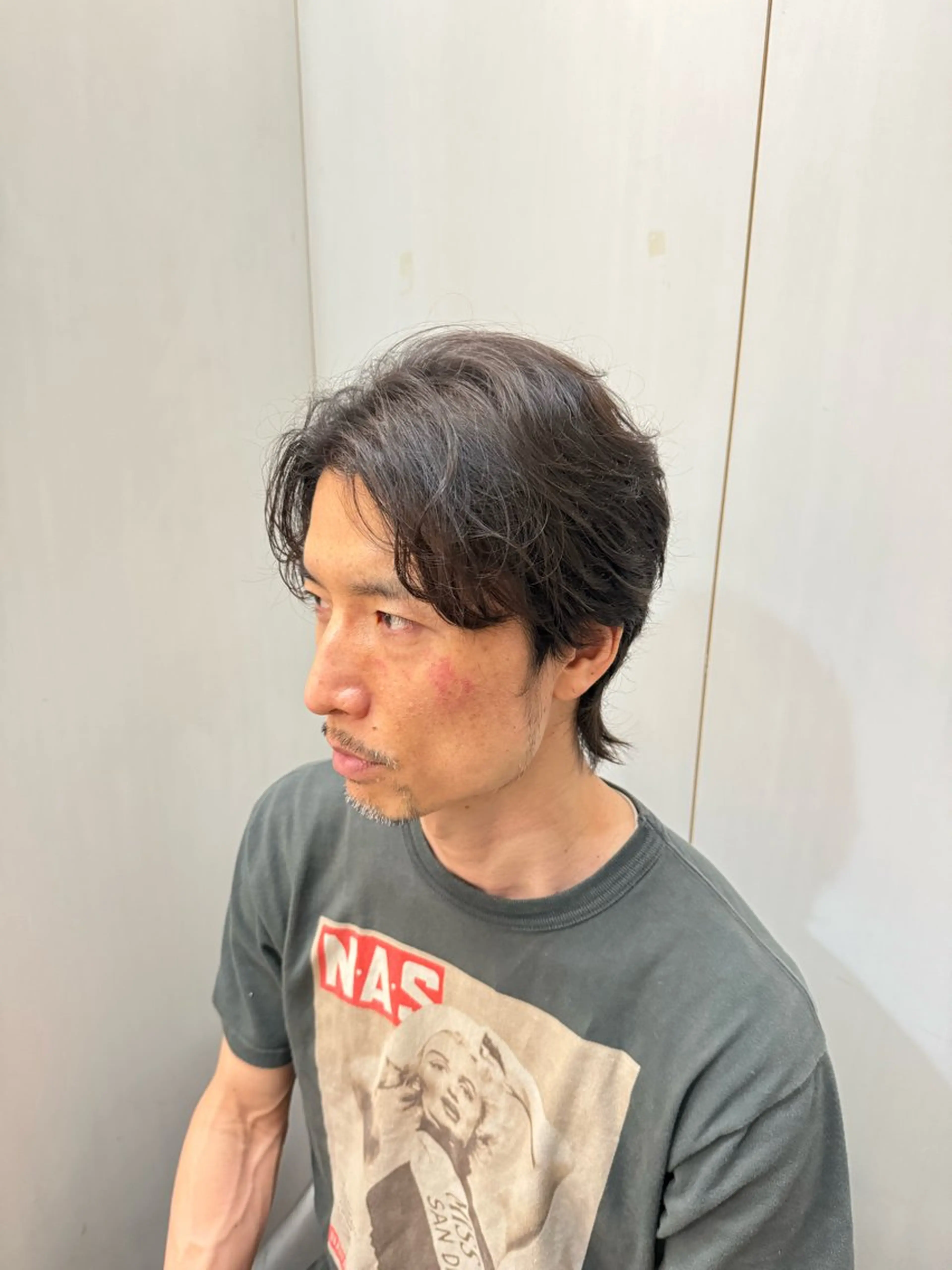 ミディアム 阿久津 開成のヘアスタイル