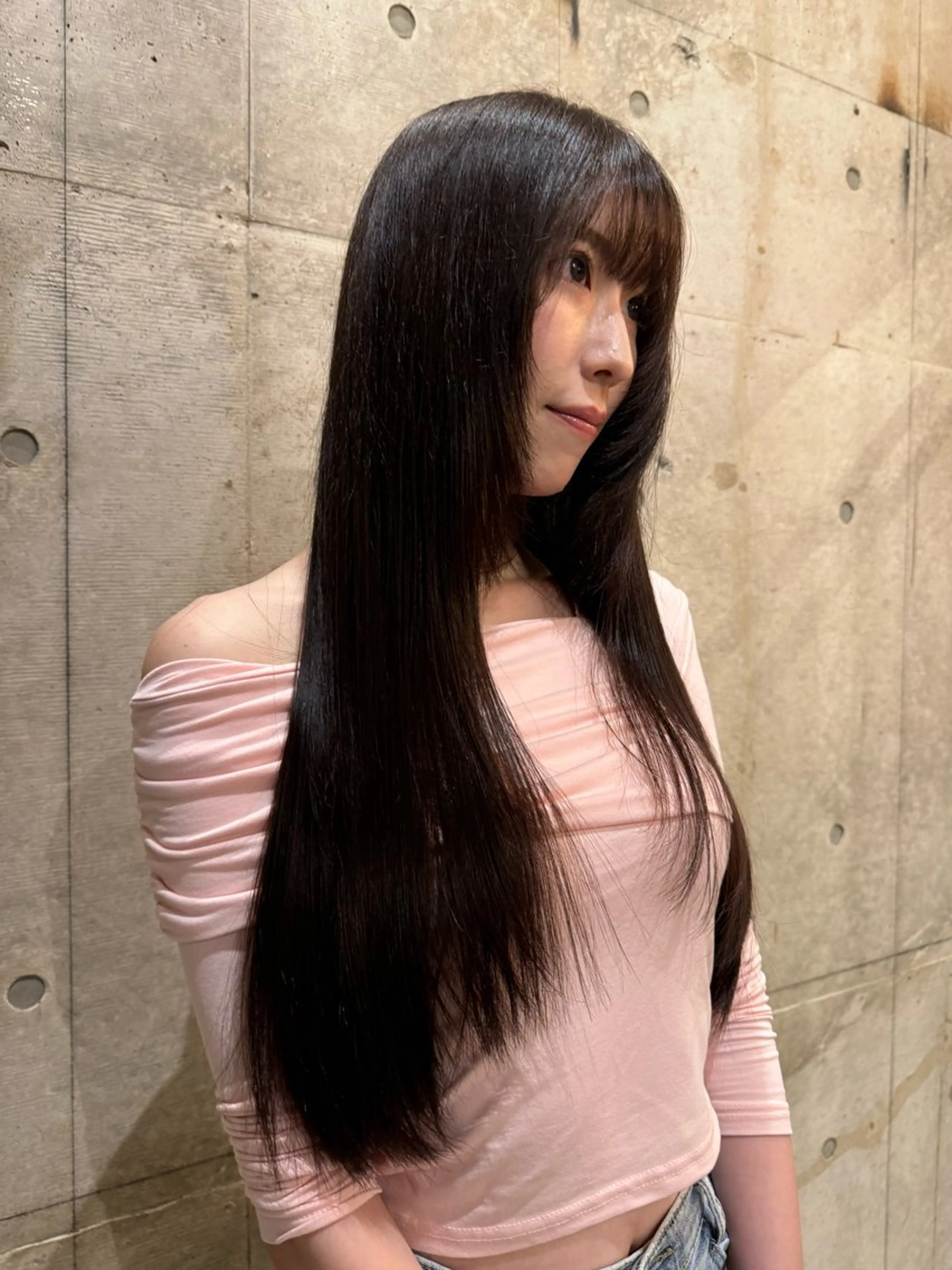 ロング 髪質改善 レイヤーカット カット ヘアカラー トリートメント Luxe表参道 髪質改善　奈良のヘアスタイル