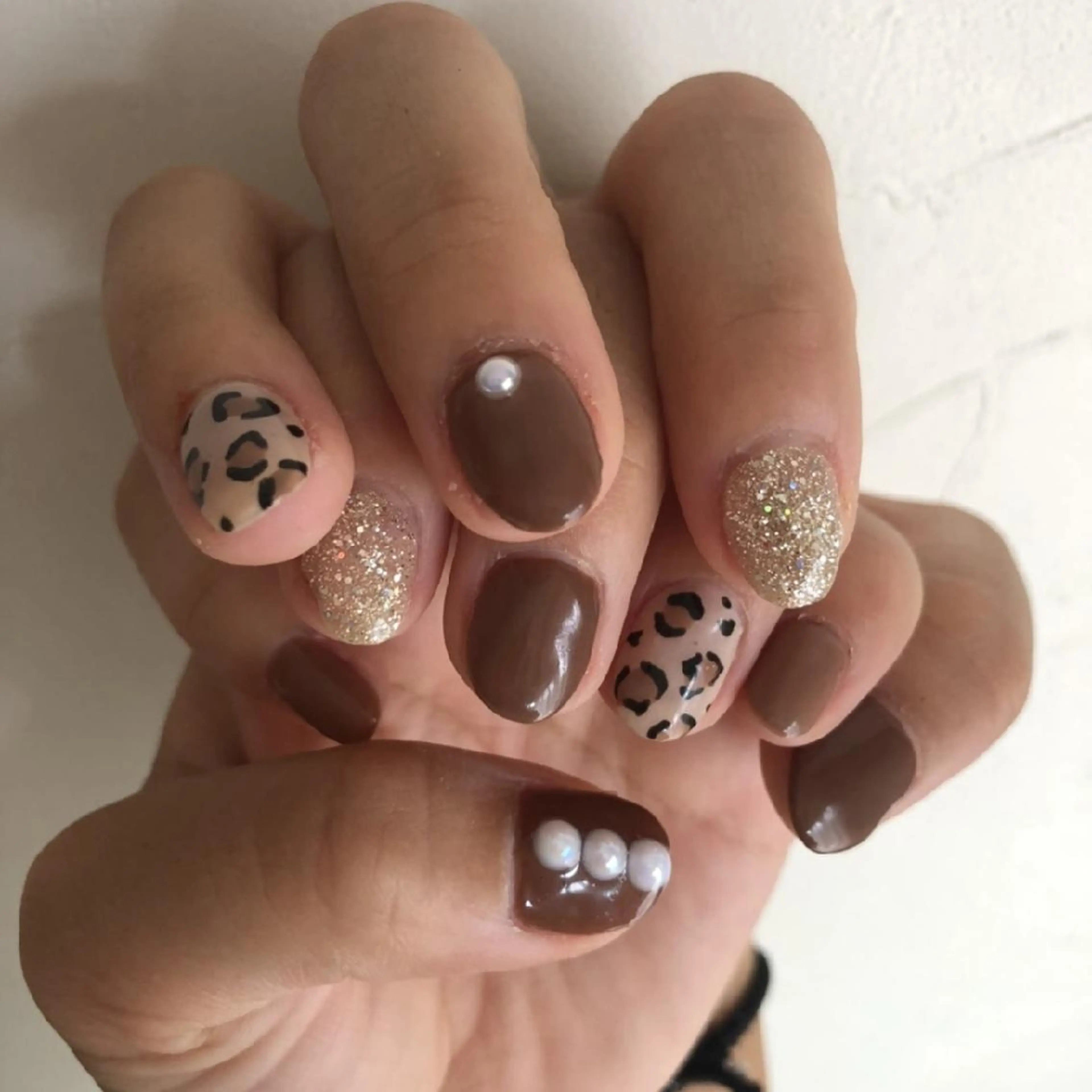 ネイル アニマル柄 ハンドネイル Nailsalon WAO!!!のネイルデザイン