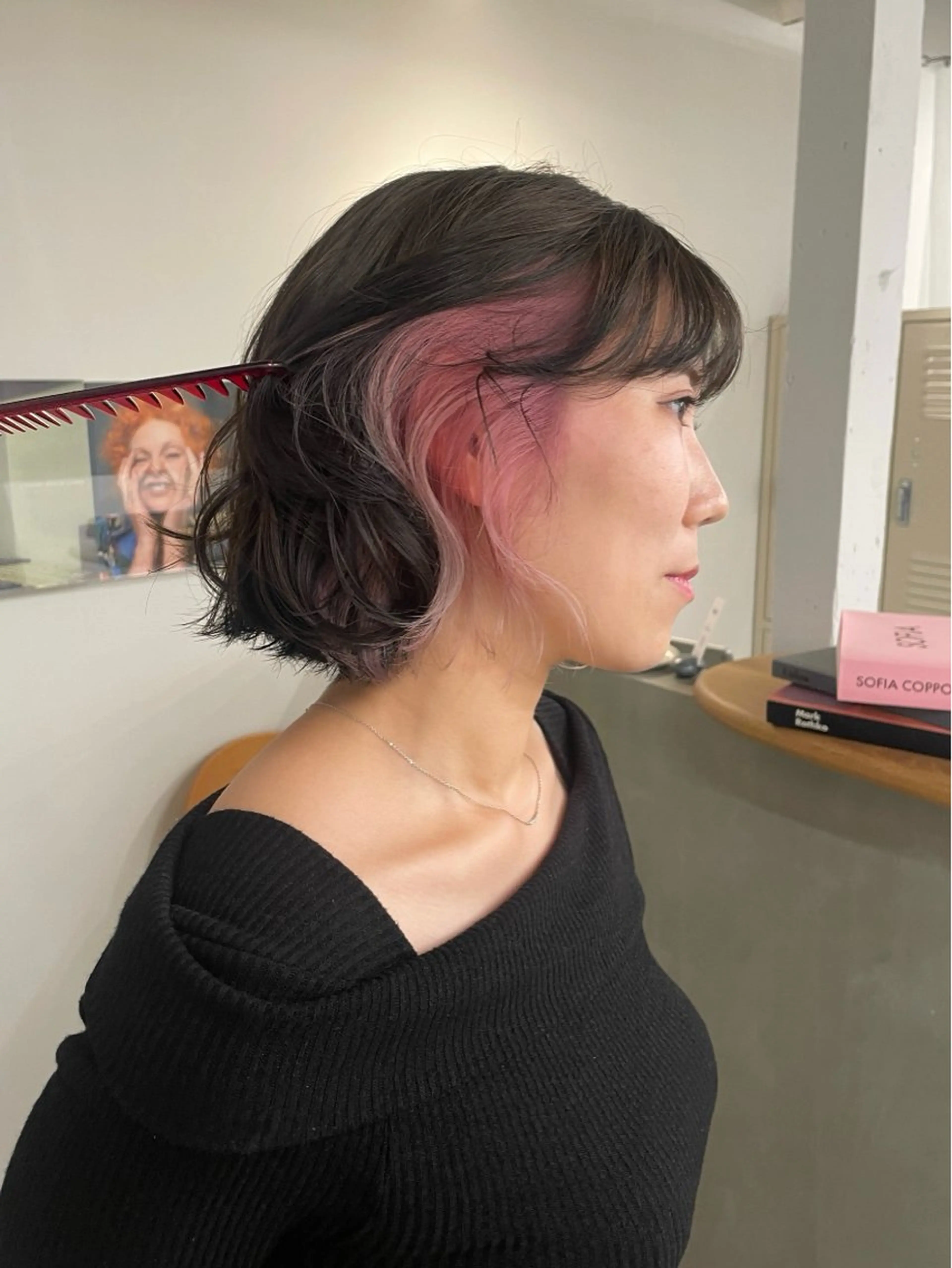 ショート カラー ヘアカラー トリートメント ヘアセット tonari所属・ブリーチモデル/ カットモデル/Riaのヘアスタイル