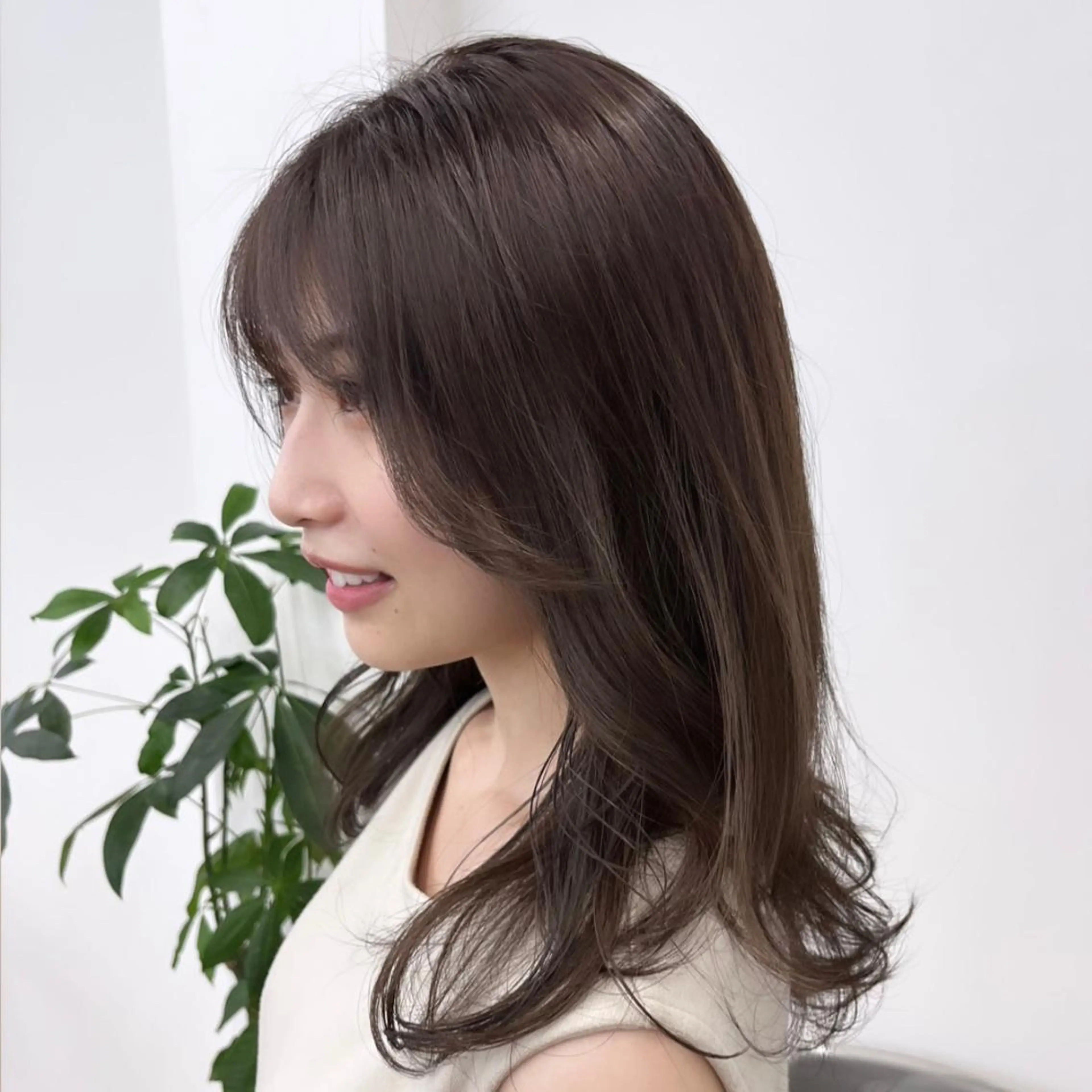 セミロング カラー アッシュ ベージュカラー 入学式 卒業式のヘアスタイル 似合わせカット HIROKO / 透明感暖色カラー🎀のヘアスタイル