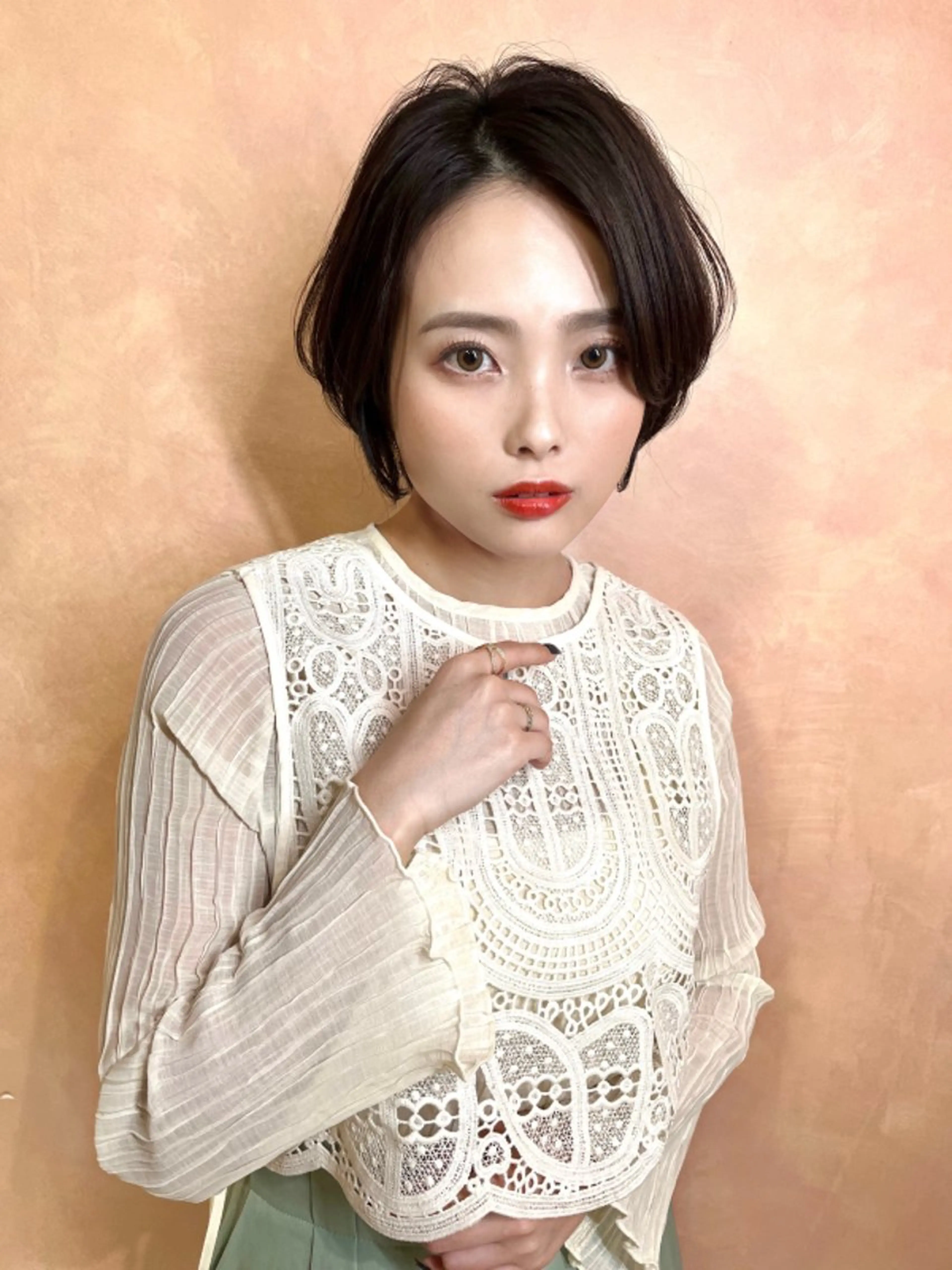 ショート 山口大翔 メンズバレイヤージュのヘアスタイル