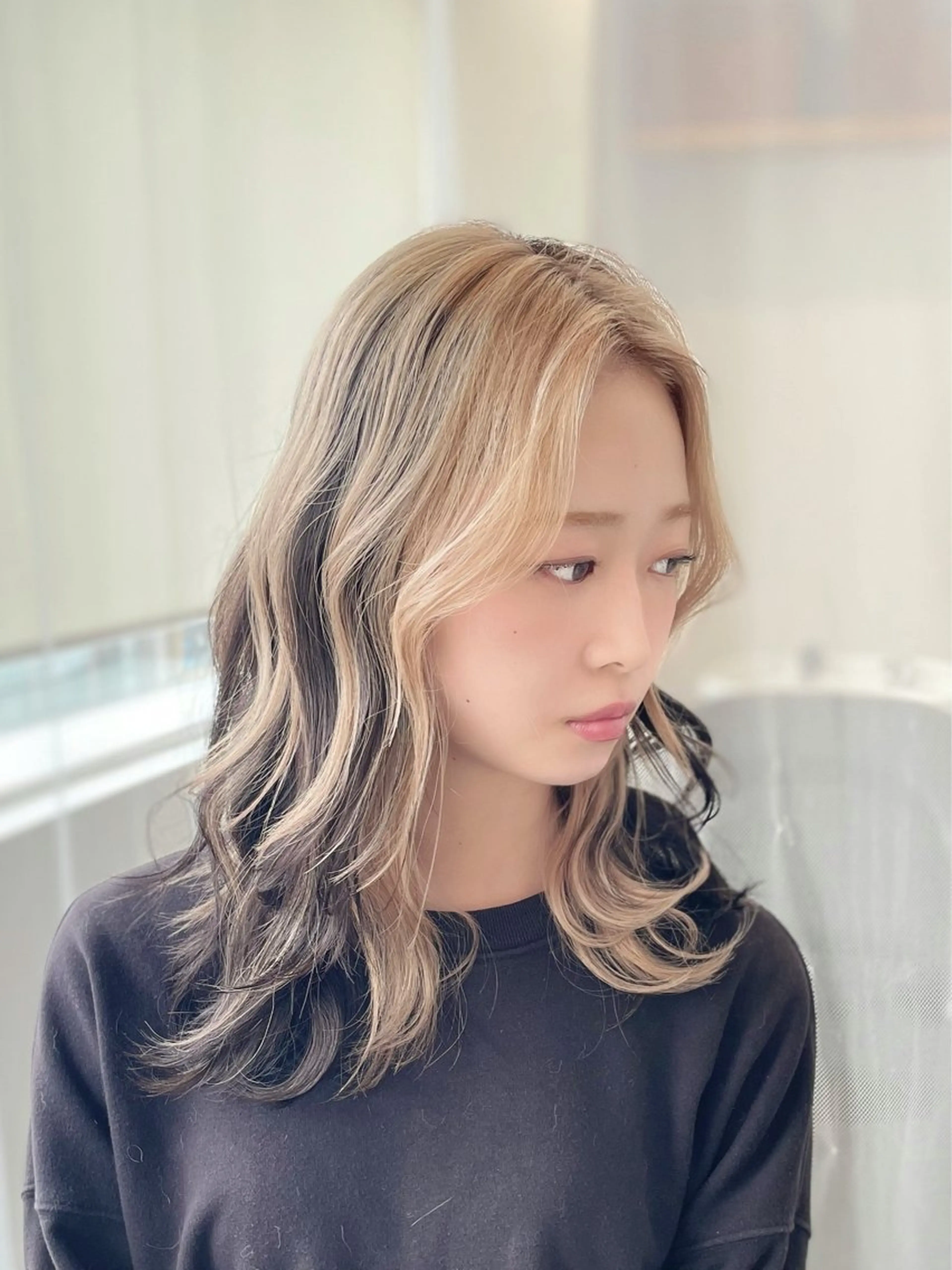 ロング カラー ヘアカラー トリートメント GaKu/レイヤー /カラー/ブロンドのヘアスタイル