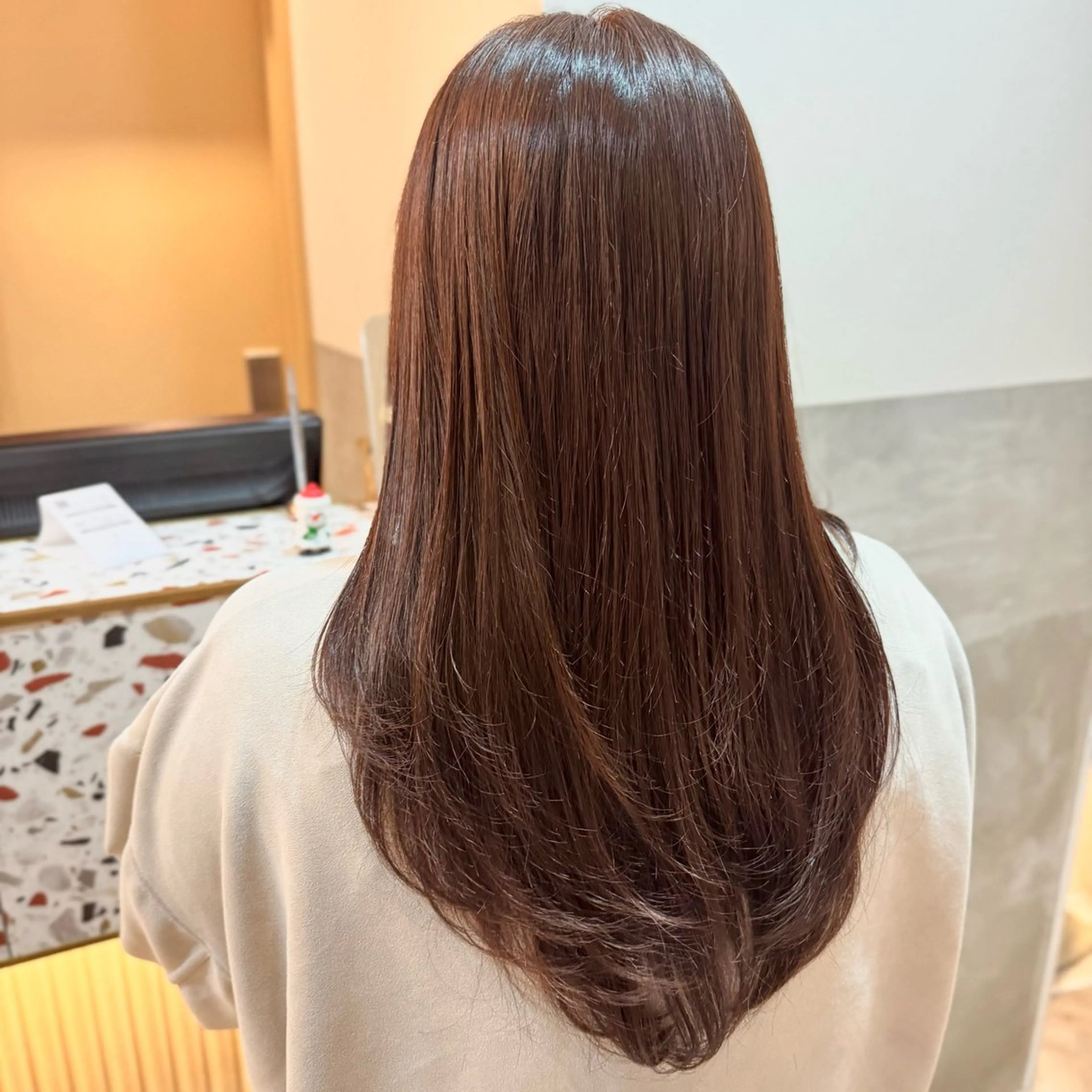 セミロング カラー カット ヘアカラー トリートメント 透明感カラー/レイ ヤー/Nana🌈のヘアスタイル