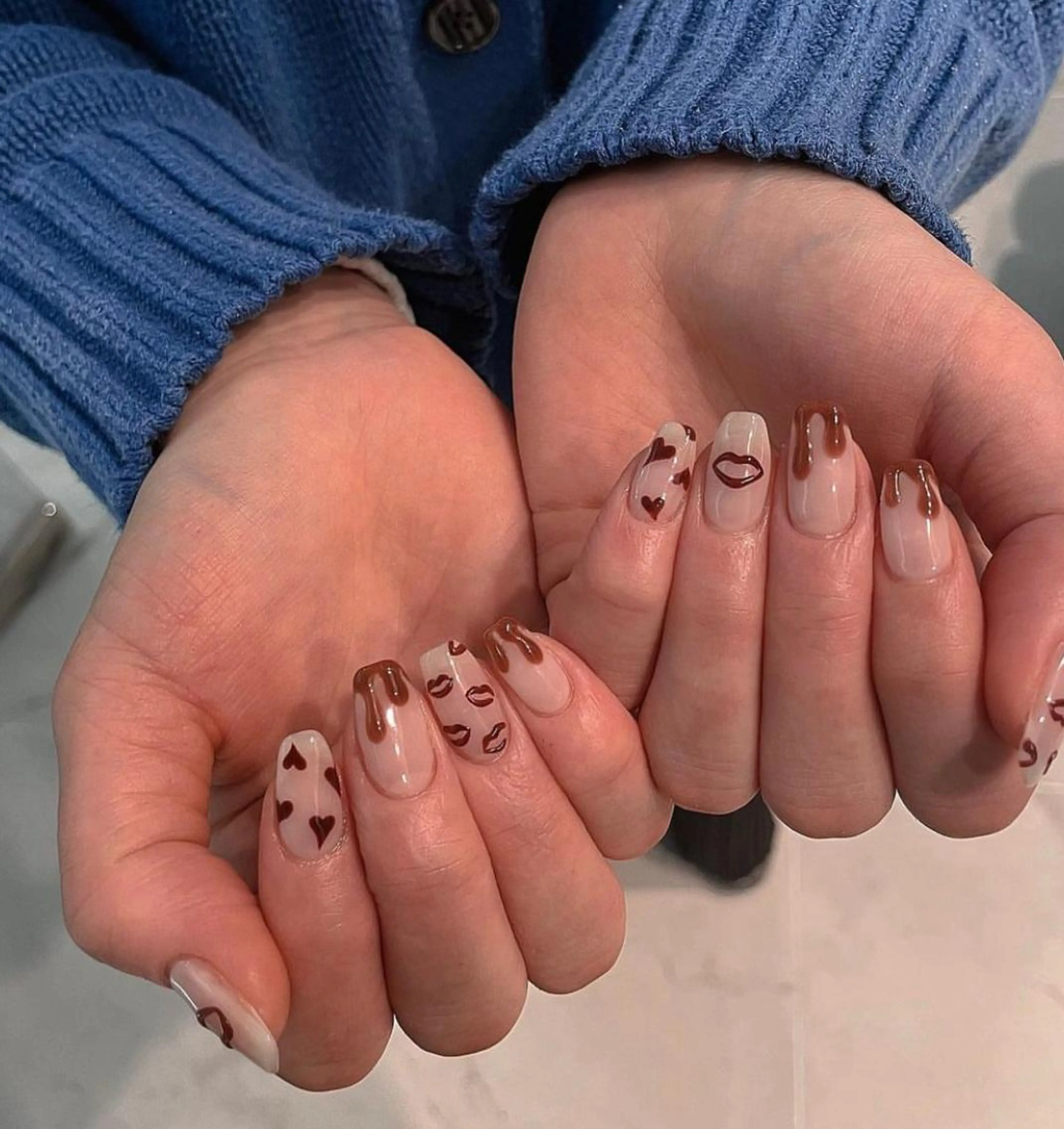 ネイル クリアネイル 長さ出し フットネイル フレンチネイル 氷ネイル・うるうるネイル ハンドネイル Moana Nail 長さだし専門店のネイルデザイン