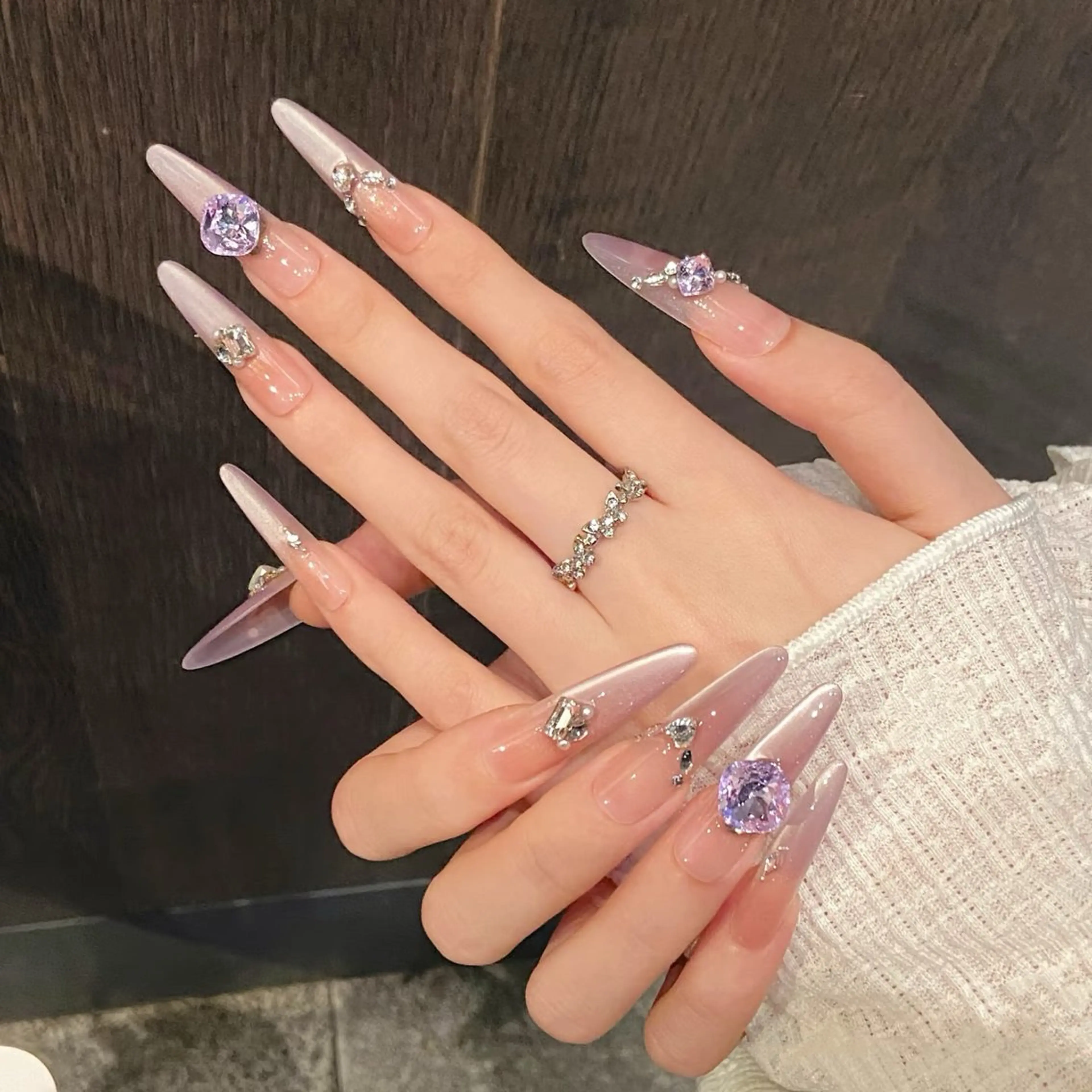 JRネイリスト　チップ長さだし　マグネット　オフありの写真