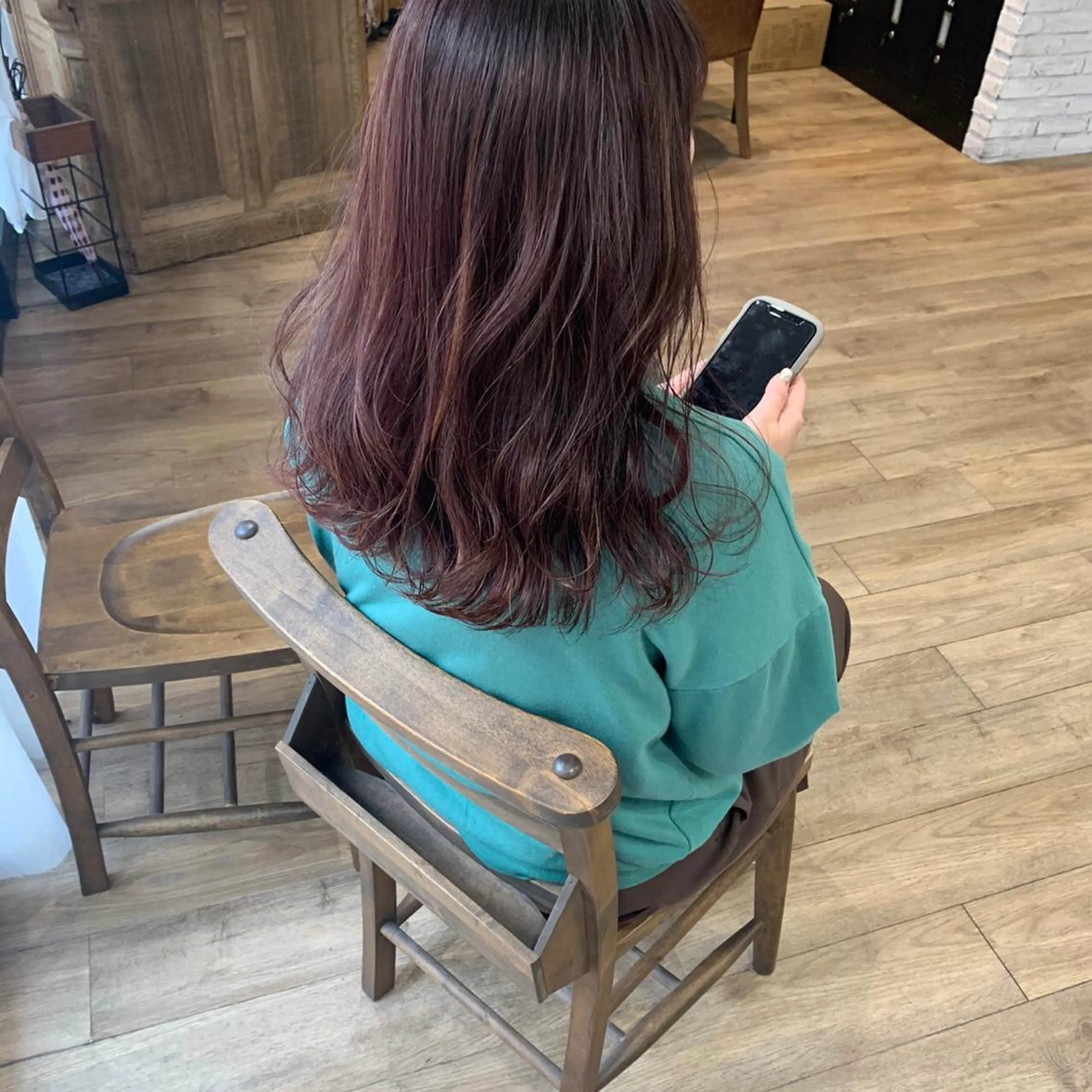 ロング カラー 酸性縮毛矯正 梅田茶屋町 Juriのヘアスタイル