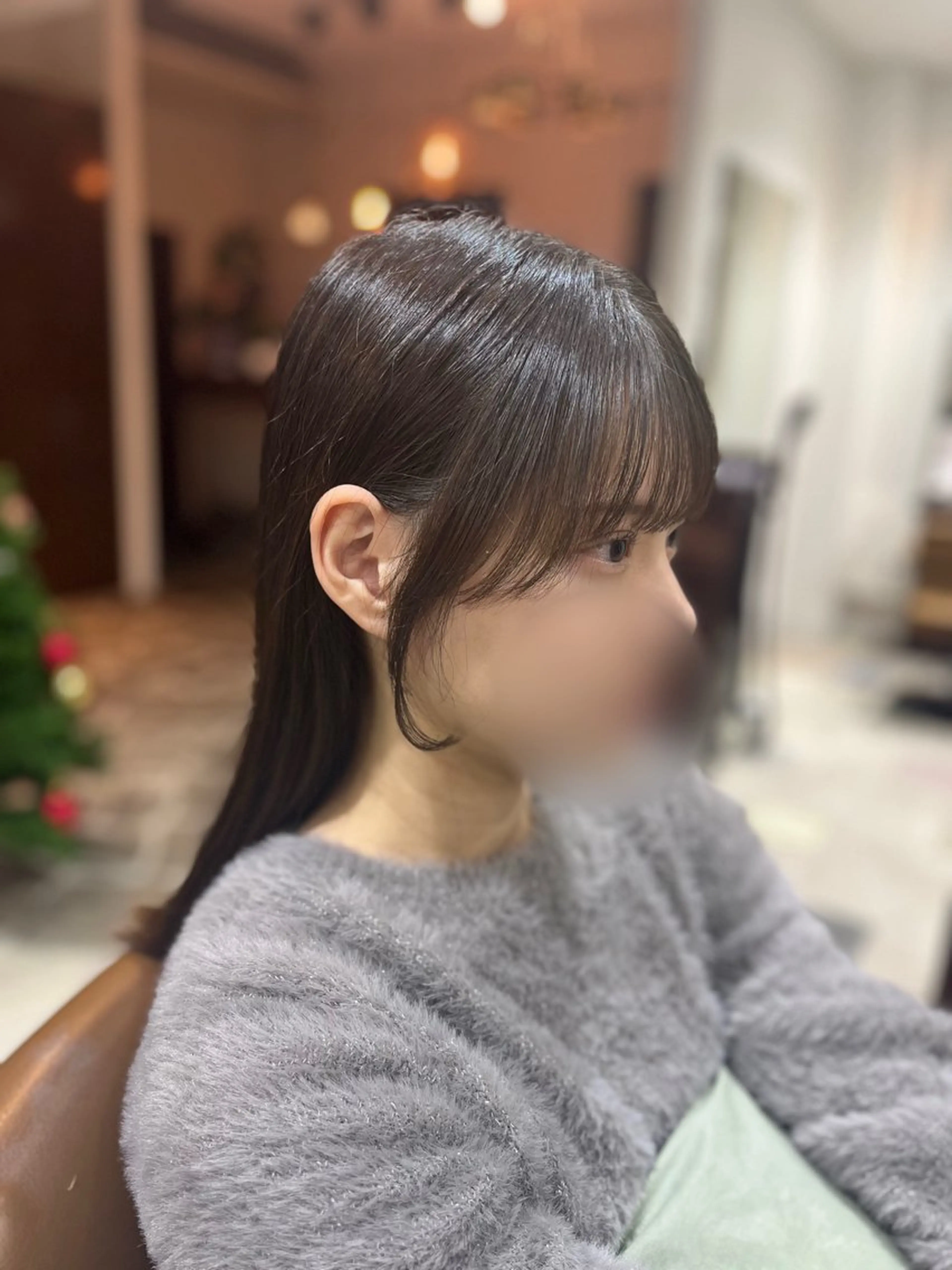 セミロング カット ヘアカラー トリートメント 透明感カラー／ 艶感カラー／RAMUのヘアスタイル