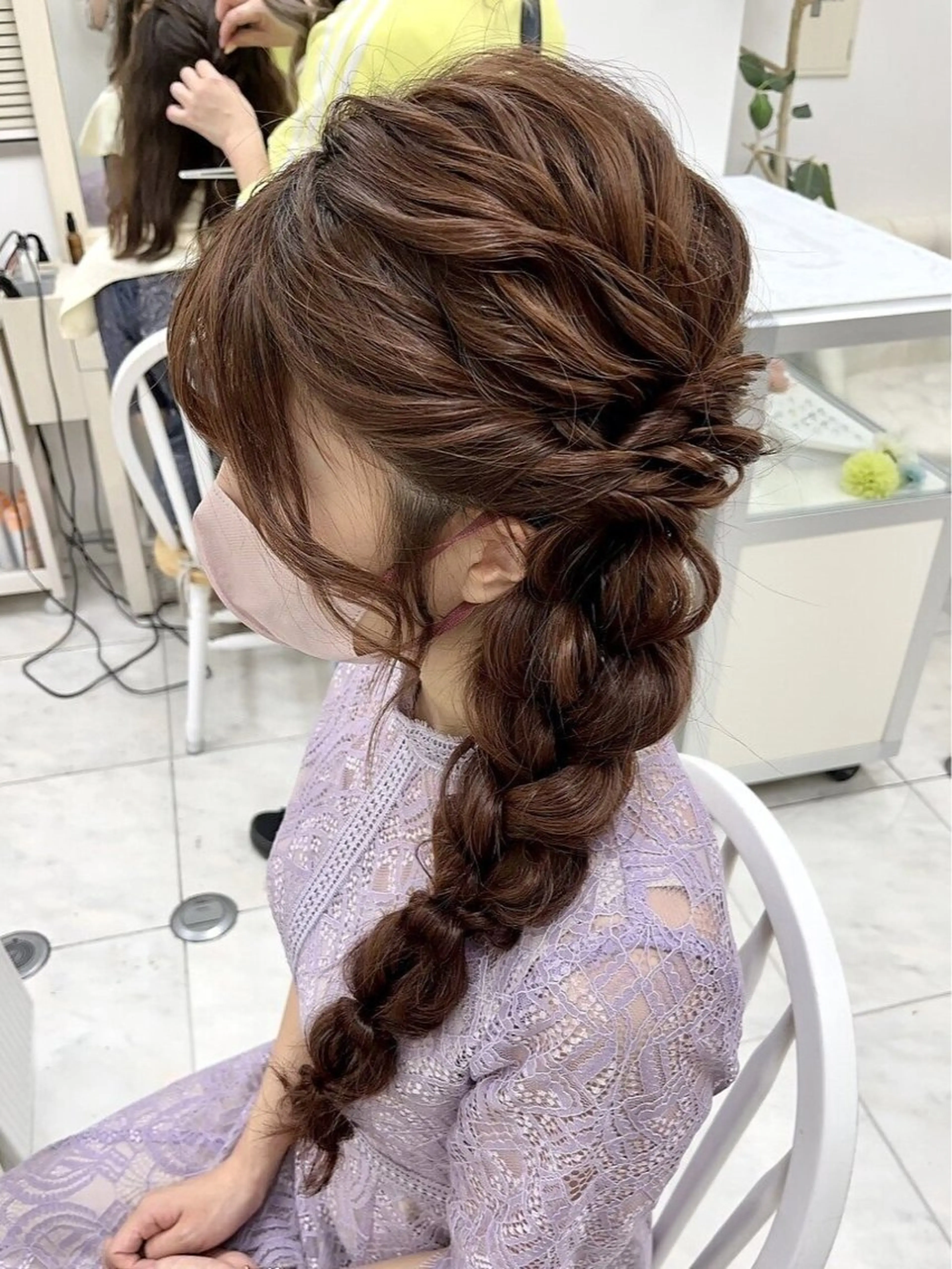 ヘアアレンジ 玉ねぎヘアー ヘアセット 似合わせヘアメイク 💐オダギリチアキのヘアスタイル