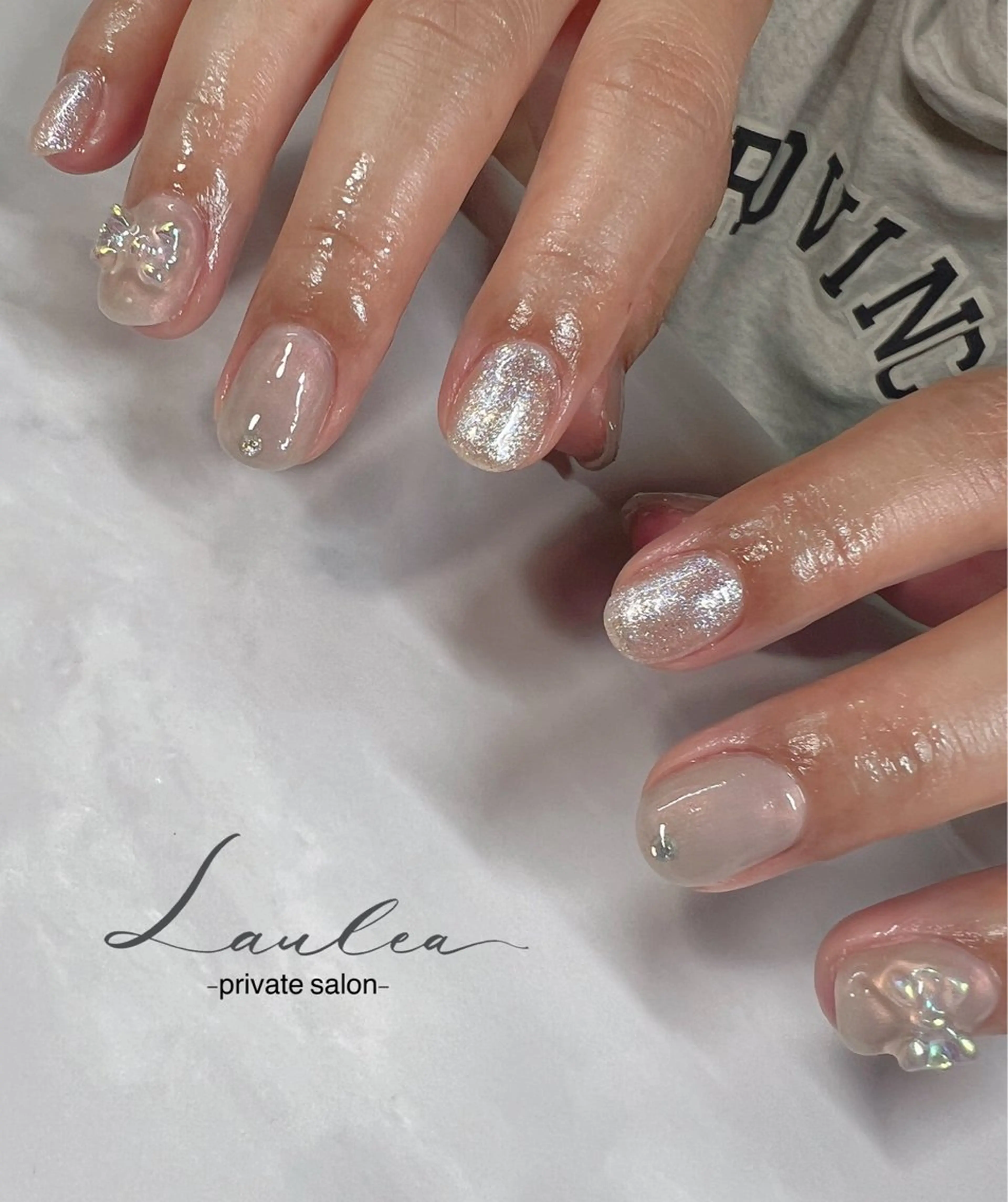 ネイル フットネイル ジェルネイル 韓国ネイル ハンドネイル nail salon Lauleaのネイルデザイン