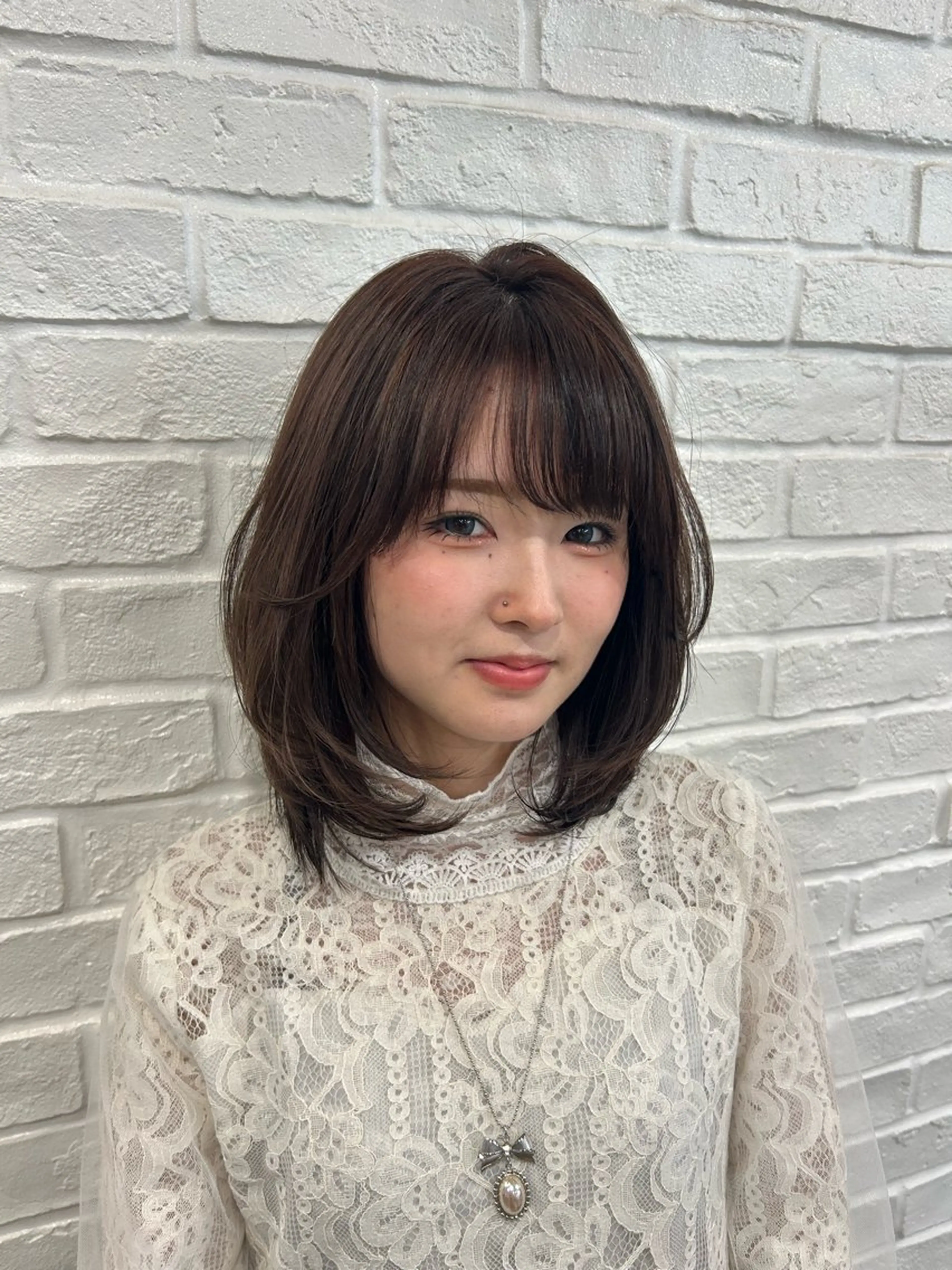 ミディアム ミディアムパーマ ボブ エクステ 外国人風カラー 卒業式のヘアスタイル カット ヘアカラー MiRI💜地毛級 エクステ✖似合わせ技のヘアスタイル