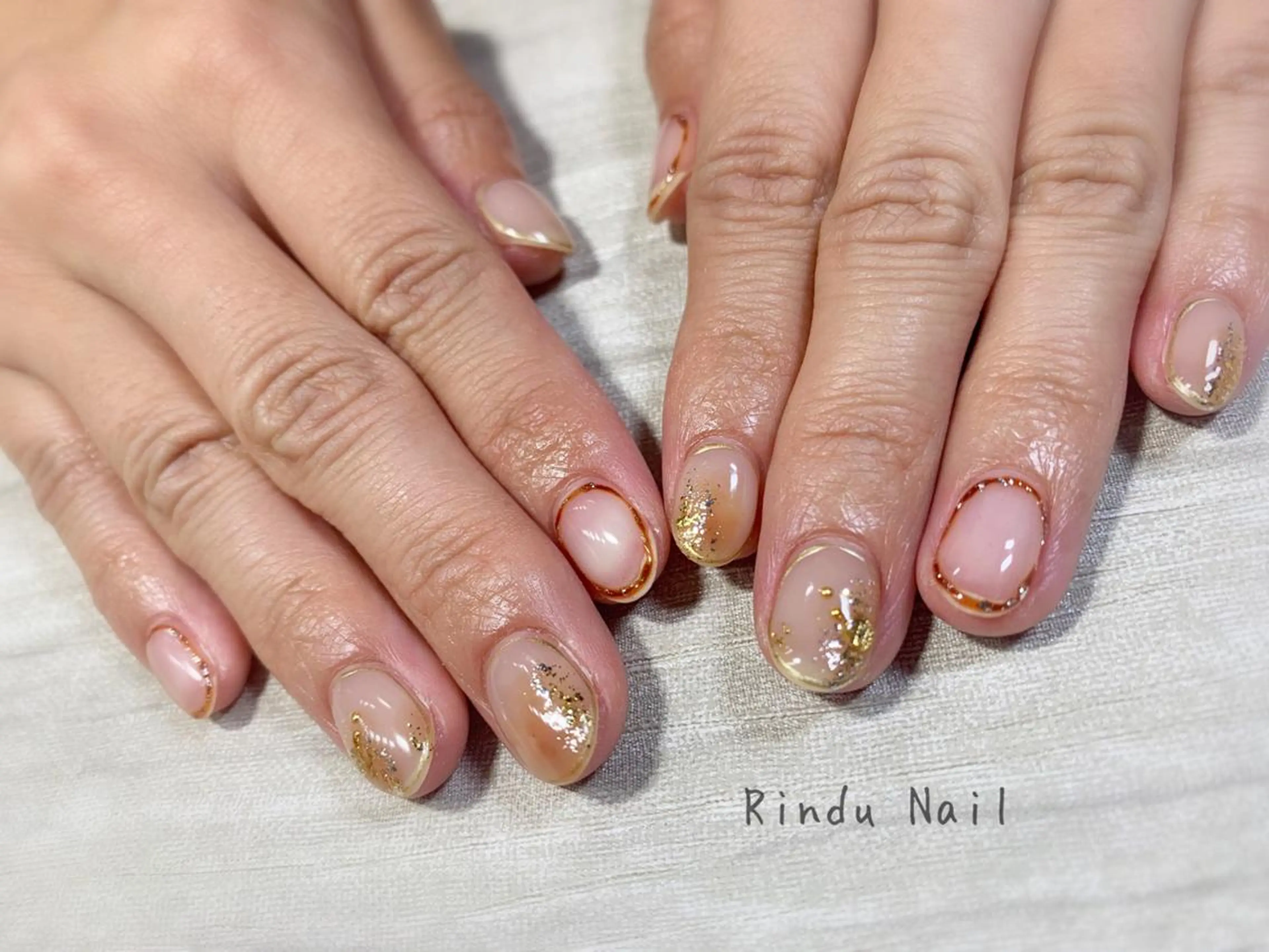 ネイル ニュアンスネイル Rindu Nail 名駅miniのネイルデザイン