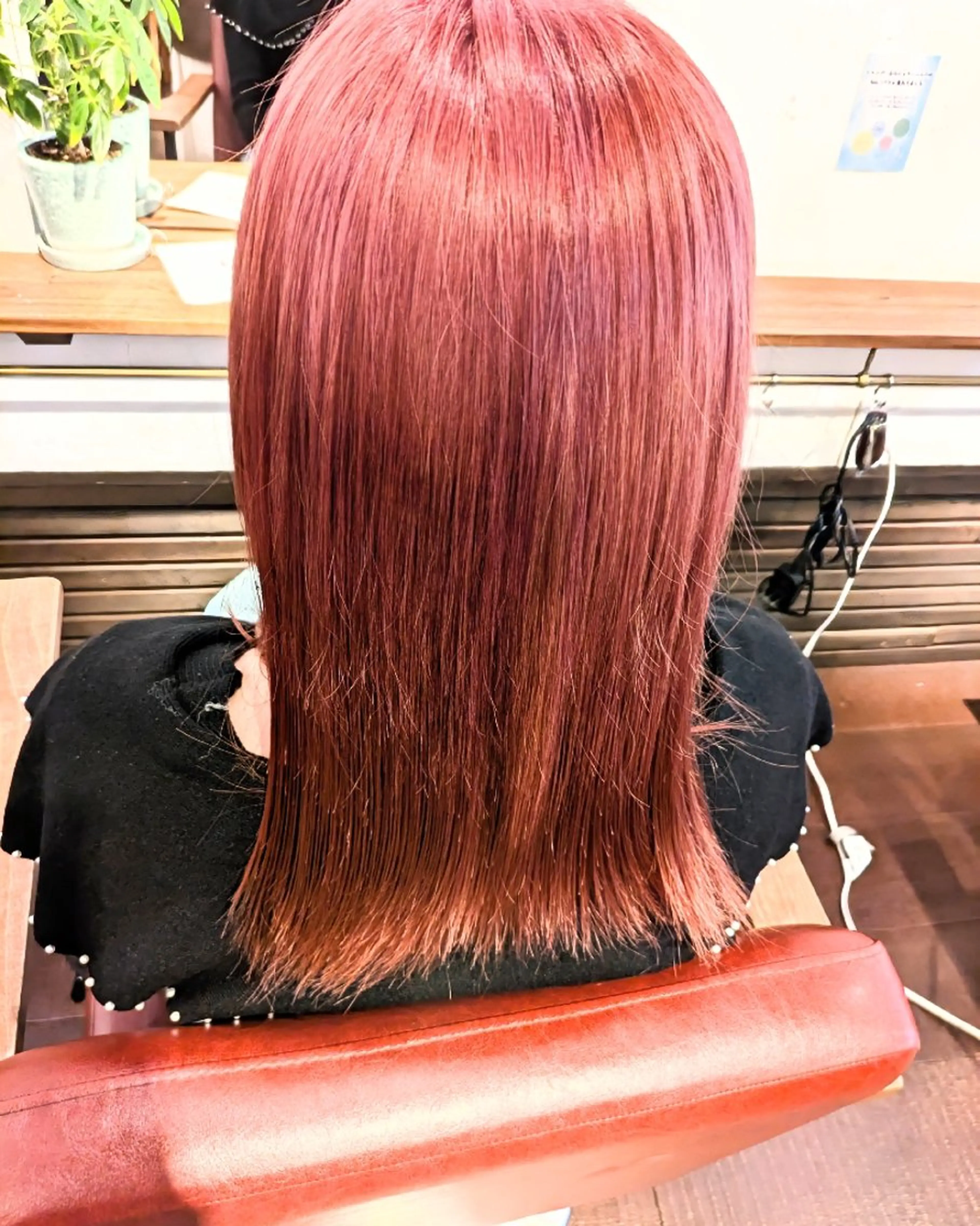 カラー セミロング ダブルカラー レッドカラー jiji by Mops所属・☘️ママ美容師✄寺 石❇️平日限定❇️のヘアスタイル