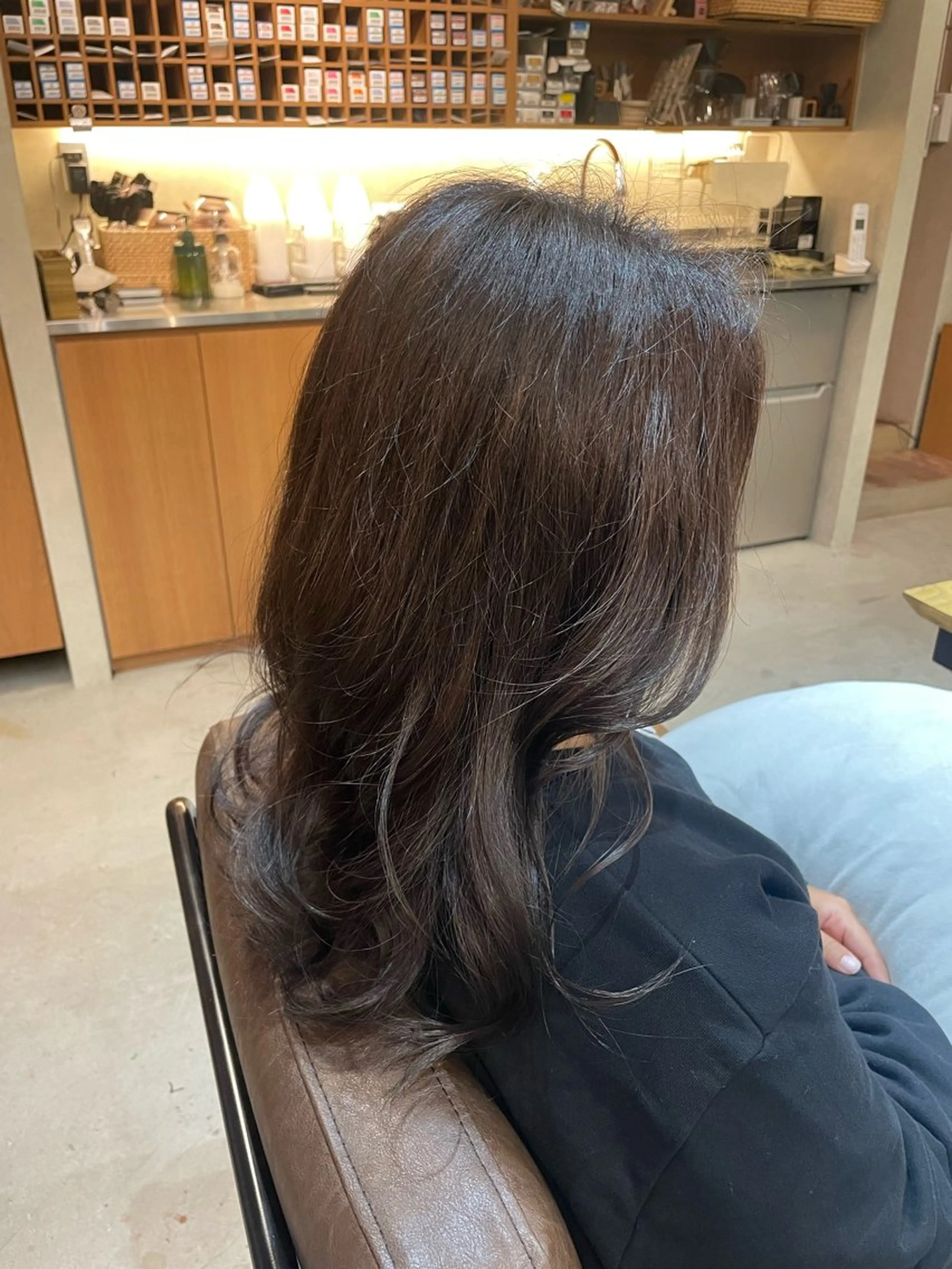 ロング カラー グレージュ Hair ruup Rell所属・デザインカラー/スパ 竹西 成美のヘアスタイル