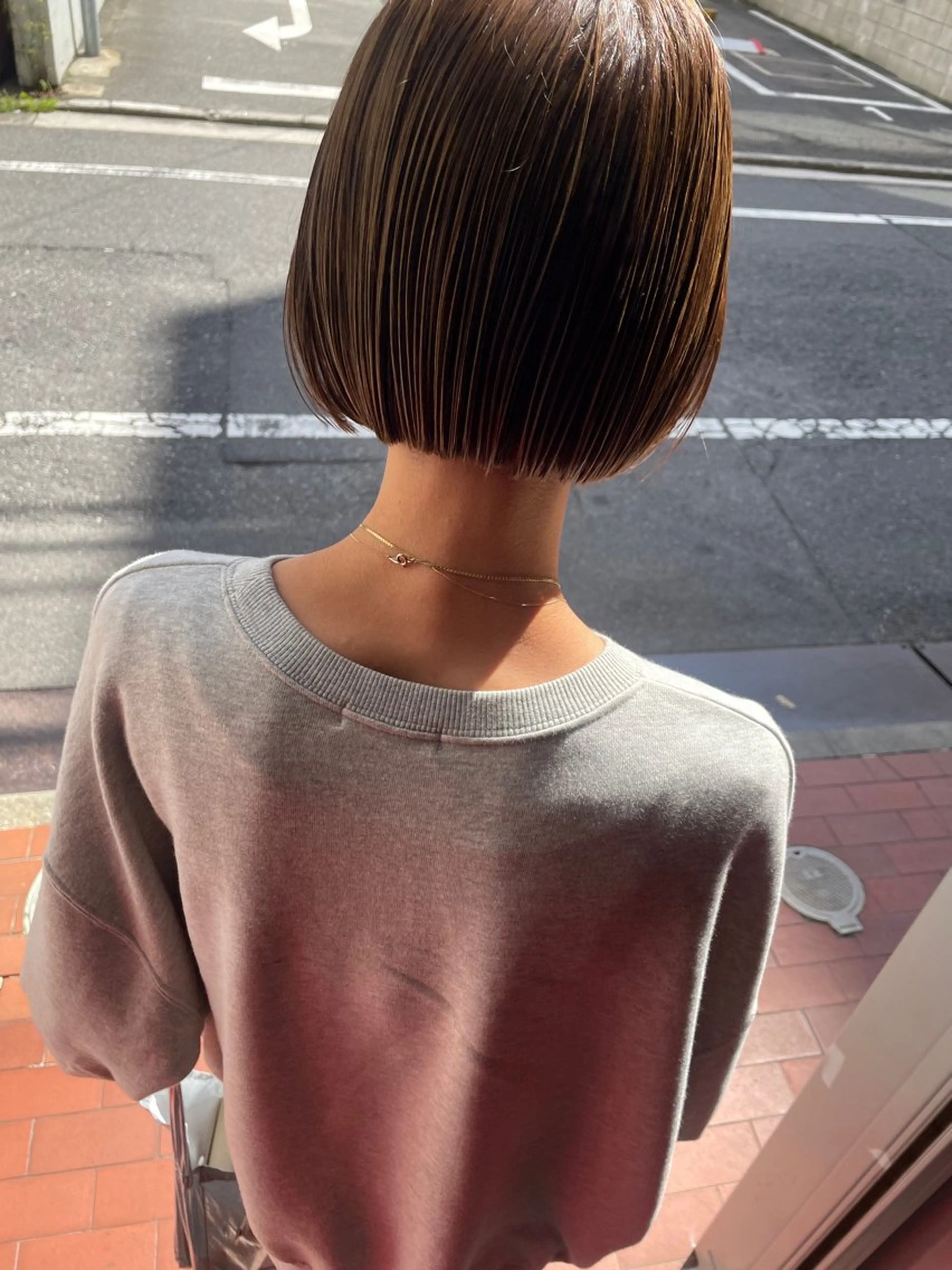 ショート カラー ボブ カット ヘアカラー トリートメント さの あやねのヘアスタイル