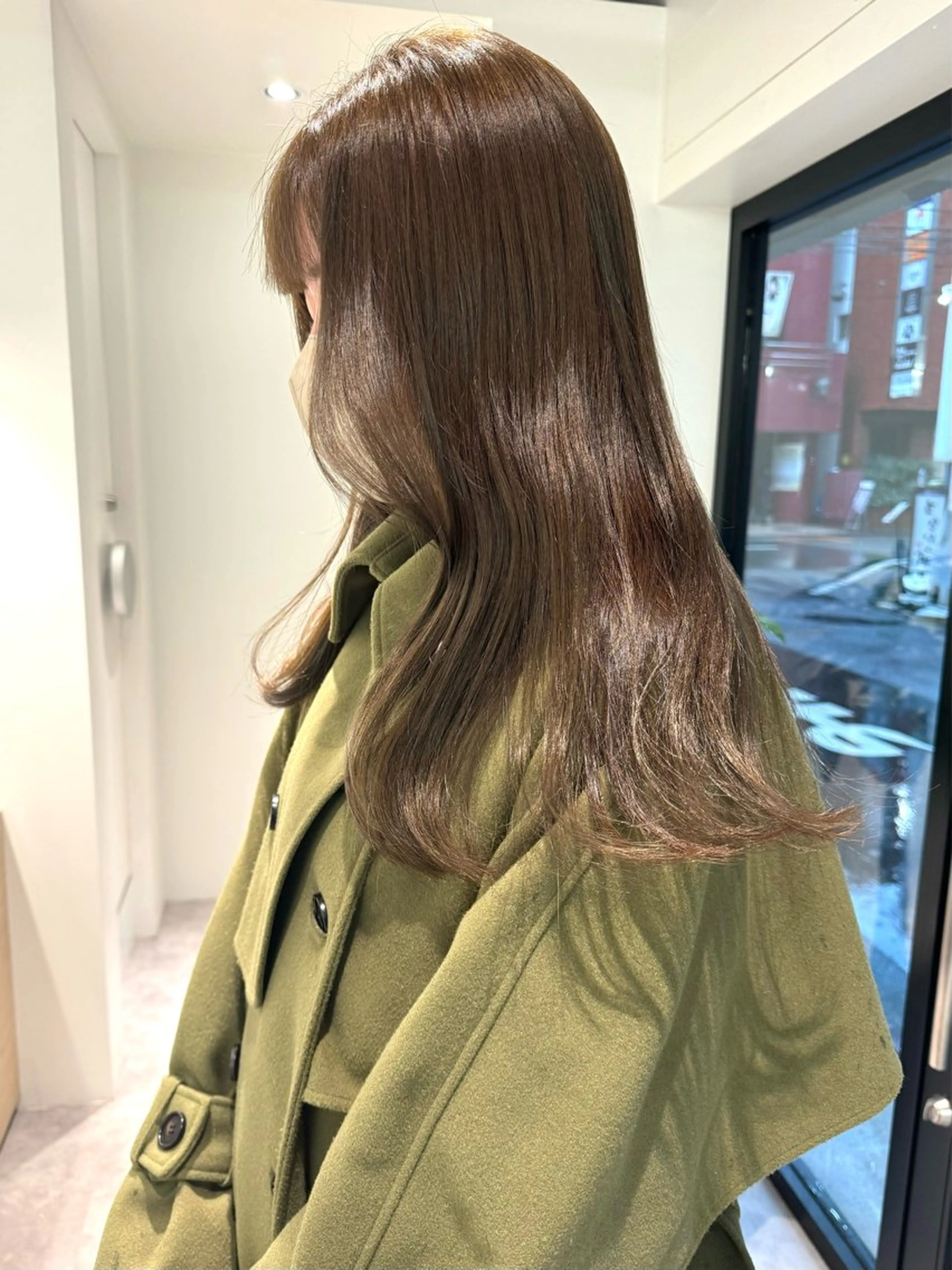ロング カラー ベージュカラー 透明感カラー オリーブベージュ shirof shinjuku所属・💖艶韓国ヘア /新宿/山下颯子💖のヘアスタイル
