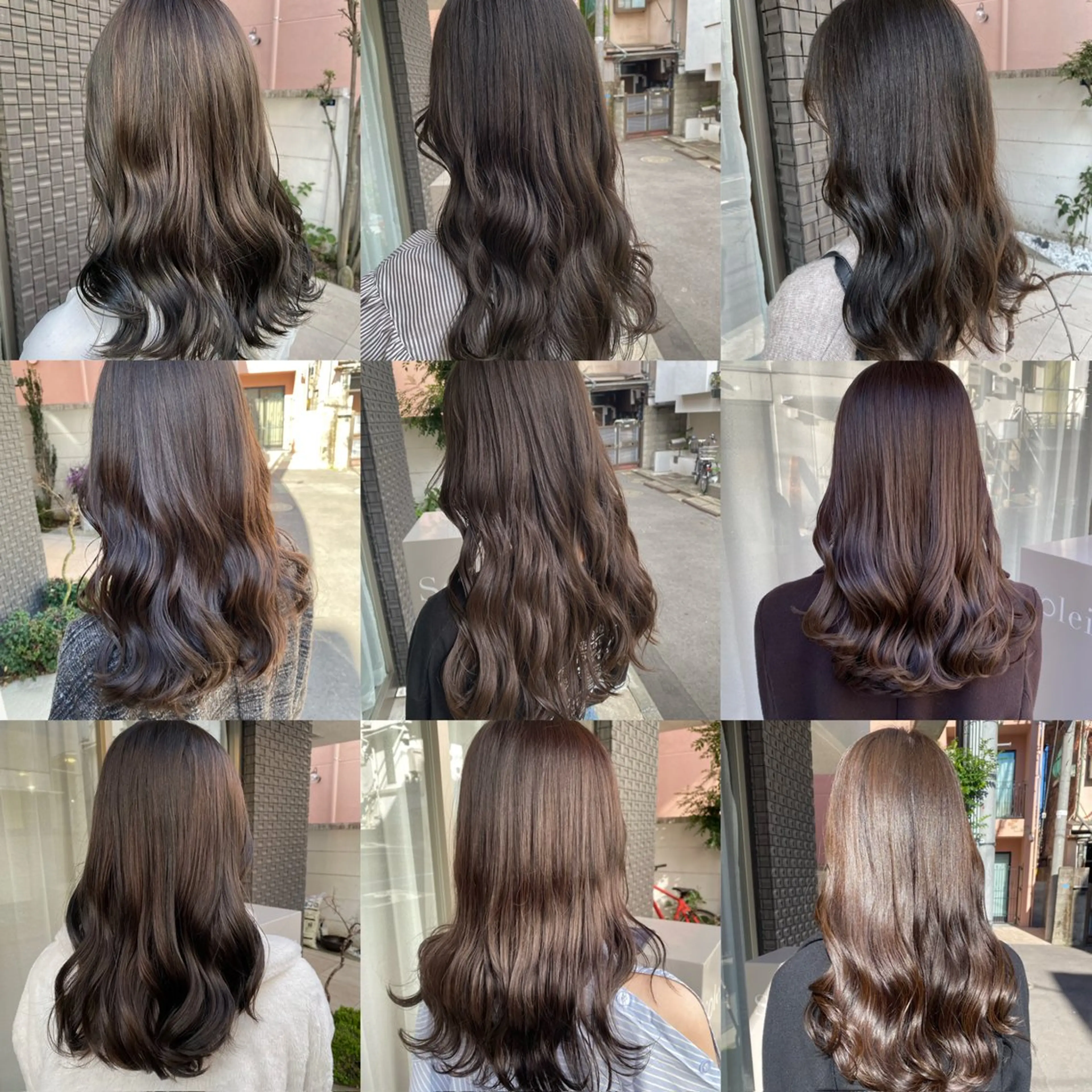 セミロング カラー グレージュ カット ヘアカラー トリートメント グレージュ/透明感/ 韓国ヘア/RISAのヘアスタイル