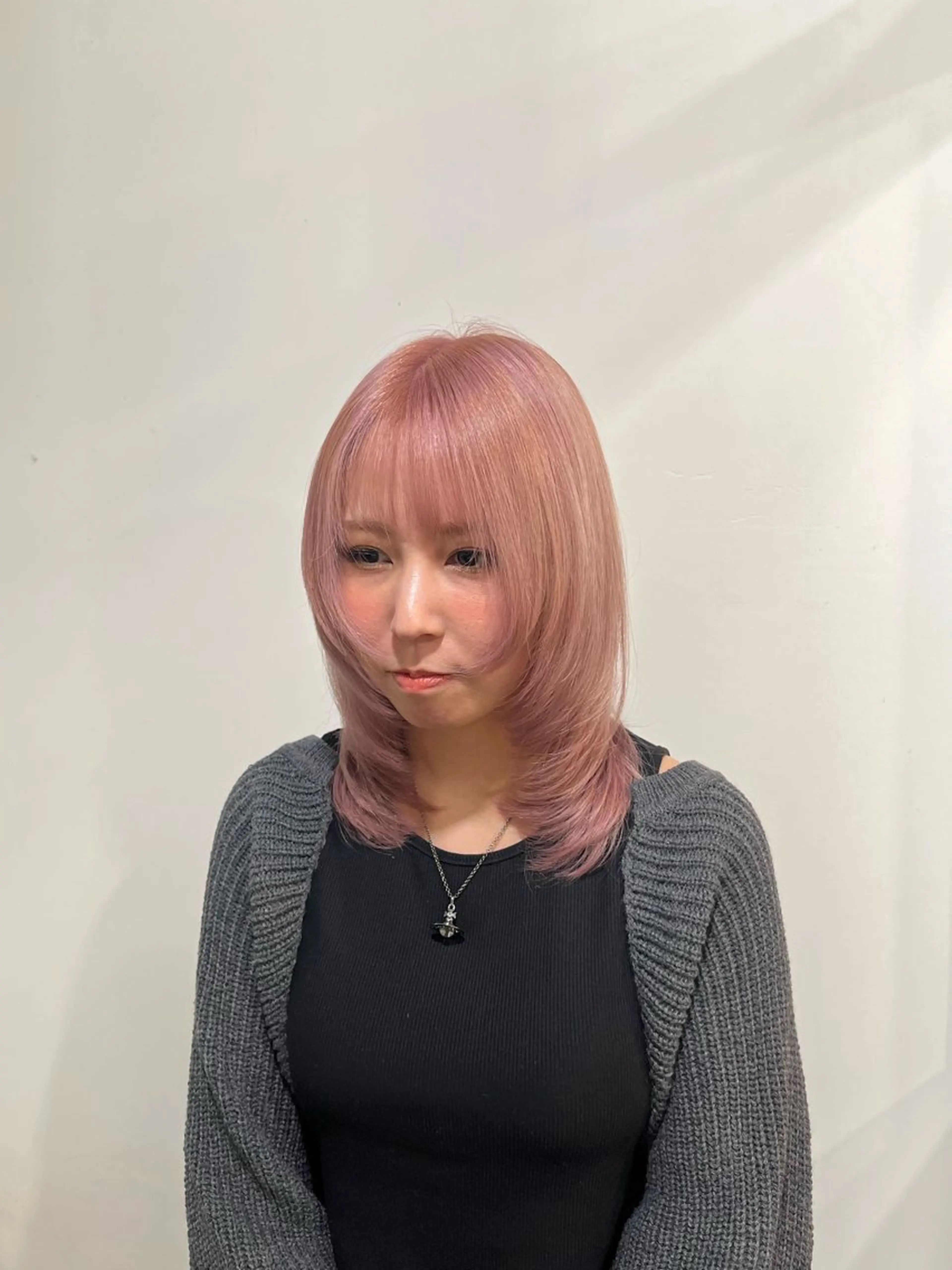 セミロング カラー レイヤーカット カット ヘアカラー こじま しょういちのヘアスタイル