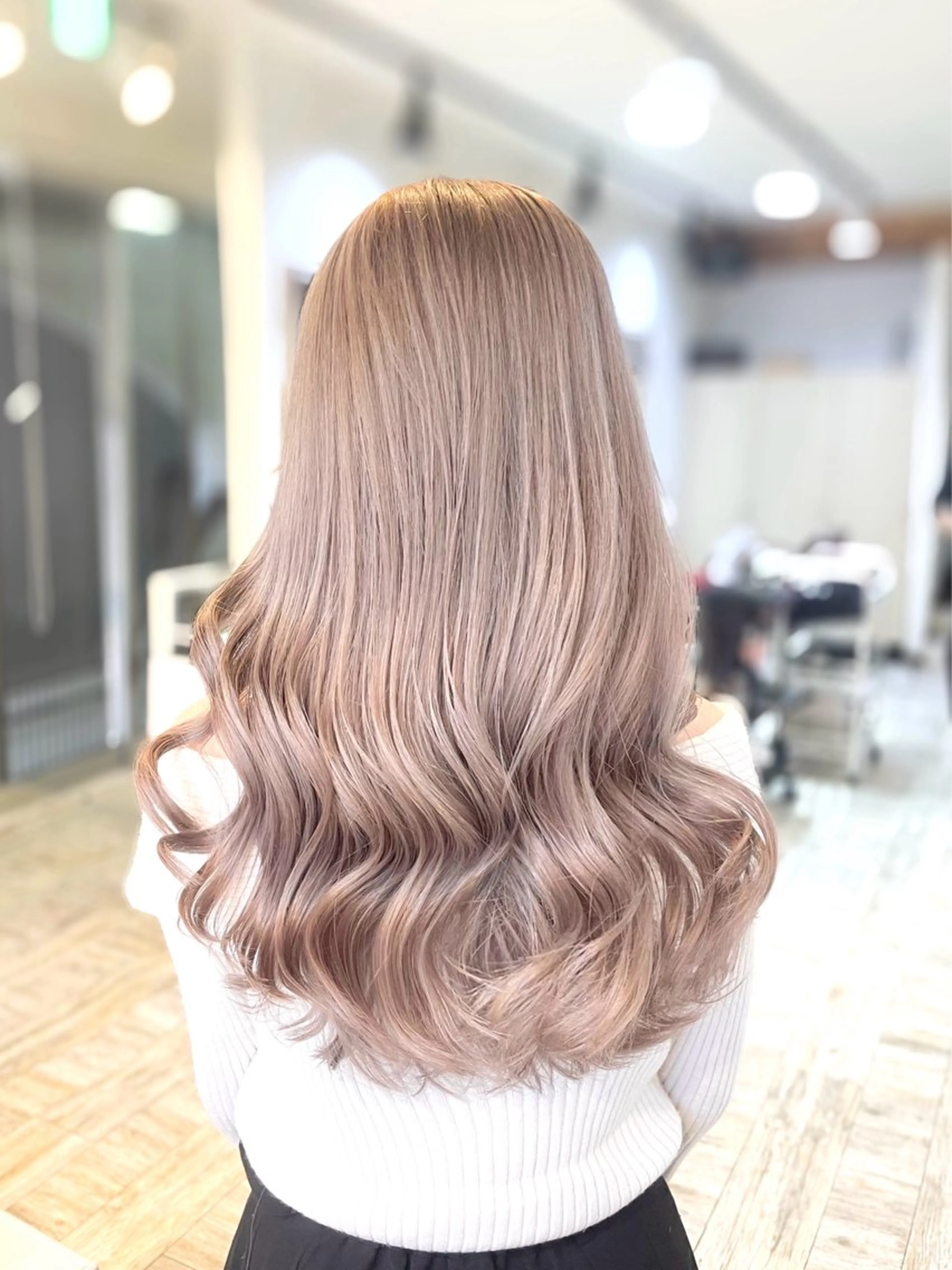 ロング カラー カット ヘアカラー トリートメント motel所属・モデルや芸能人も通う ✨マンツーマンサロンのヘアスタイル