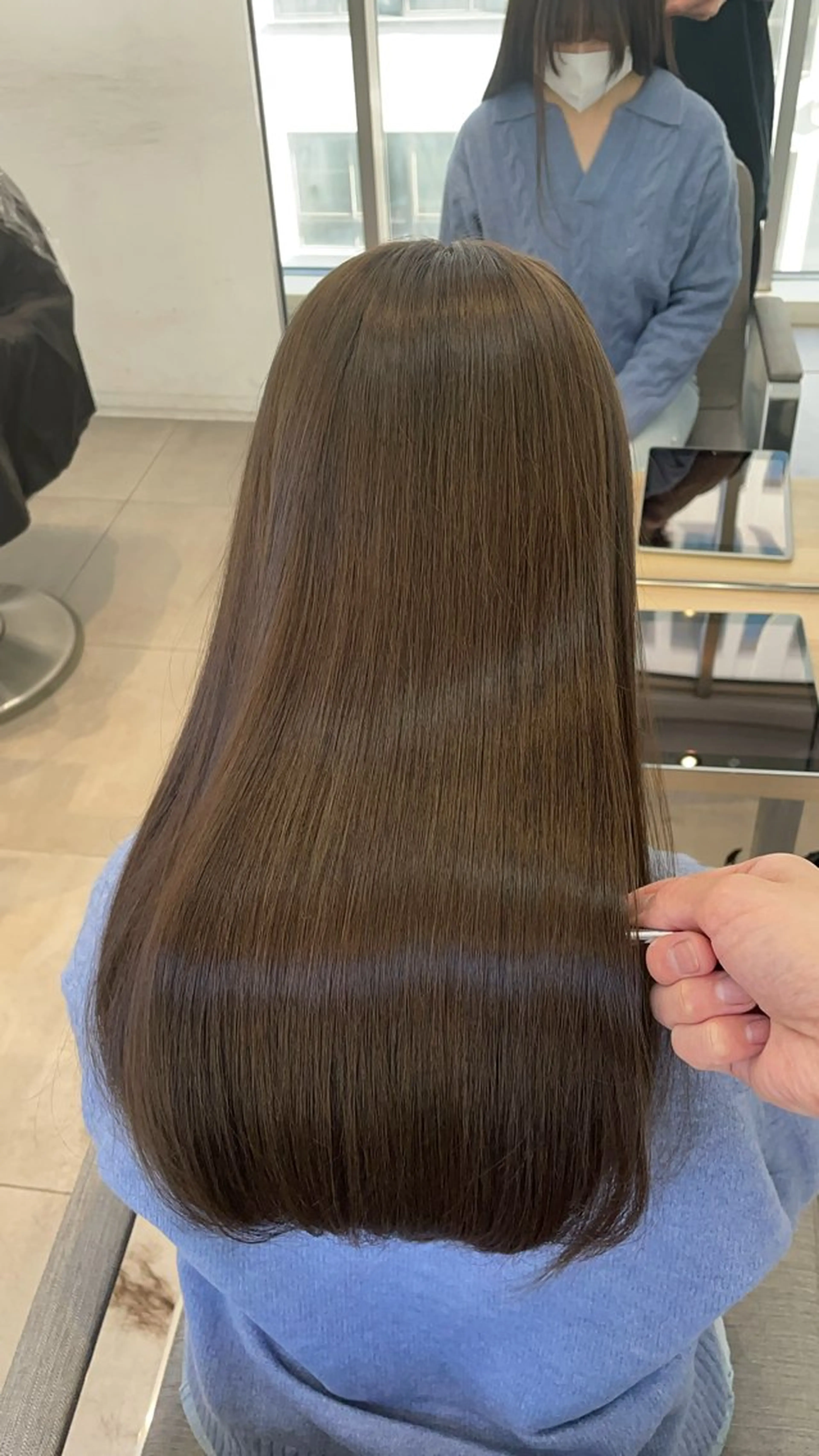 ロング カット 縮毛矯正 トリートメント ヘッドスパ ✨髪質改善✨美髪 矯正🫧小泉のヘアスタイル