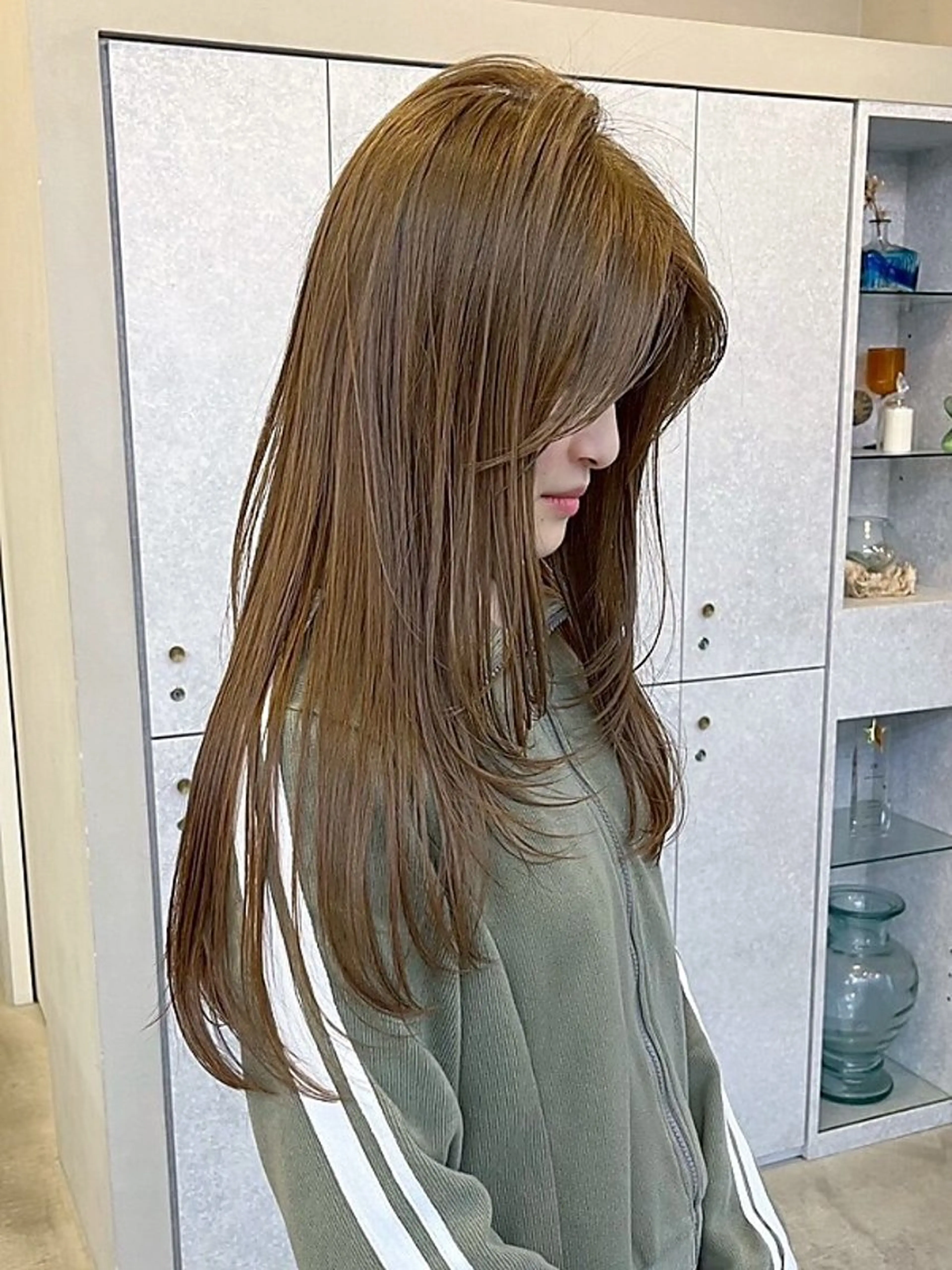 ロング カラー 🌼透明感カラー/ 縮毛矯正/結羽🌼のヘアスタイル