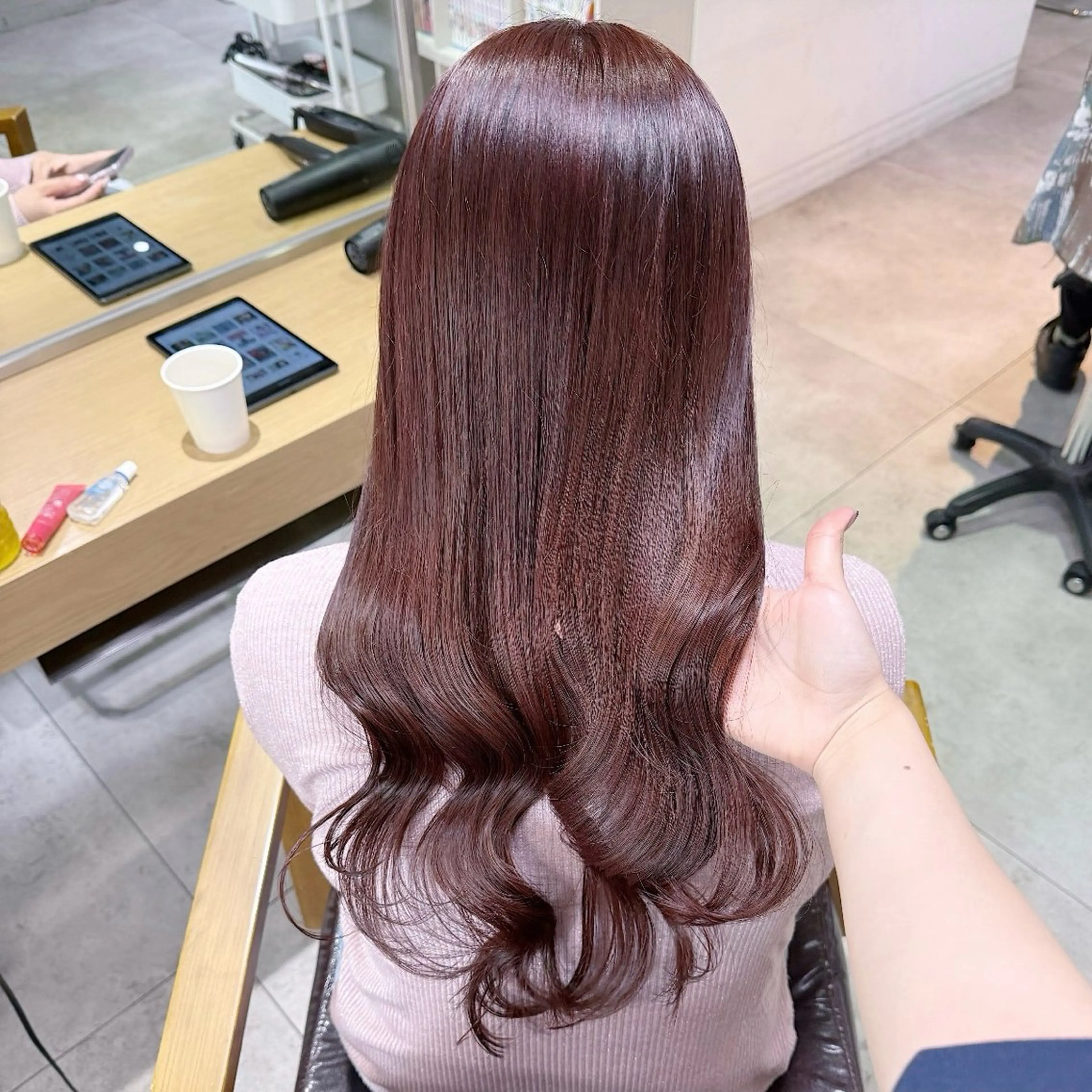 ロング カラー カット ヘアカラー Alea by little 横浜所属・♡🌚垢抜け艶カラー Shiori🌝♡のヘアスタイル