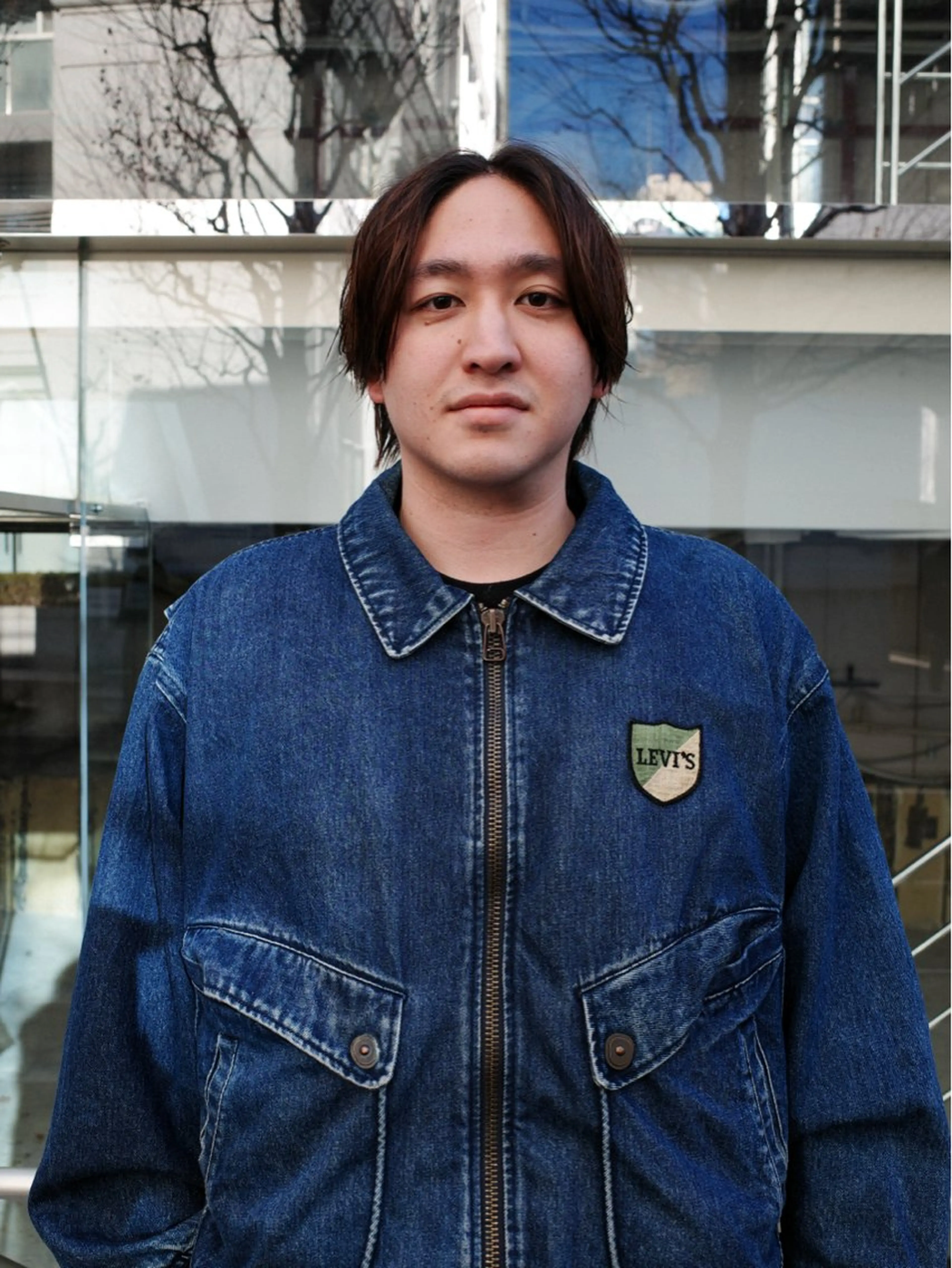 ミディアム カラー メンズ ブラウンカラー 外国人風カラー カット ヘアカラー MAKE'S所属・石坂 暢大のヘアスタイル